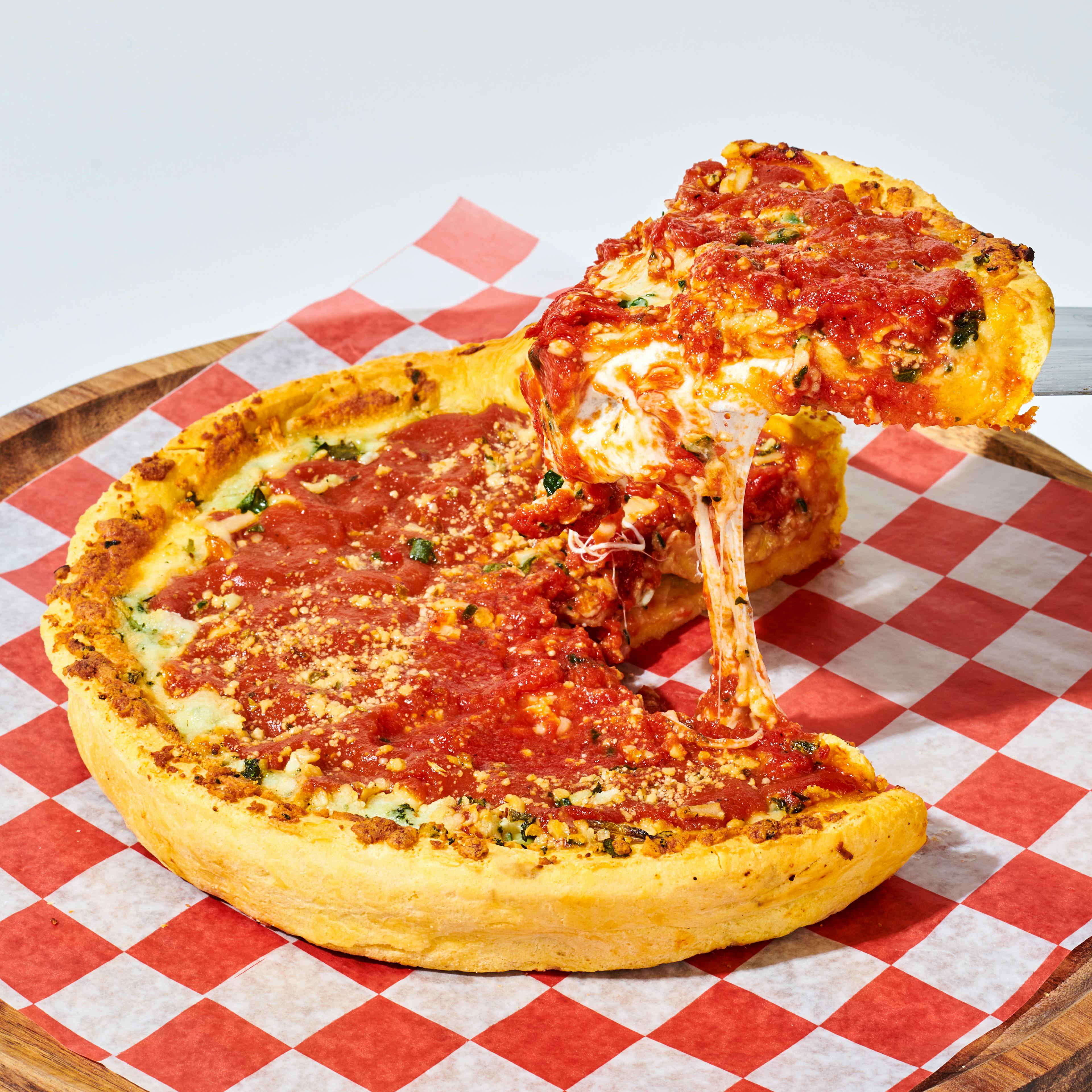 Chicago Deep Dish Spinach Pizza Box - 3 Pack by Gino's East