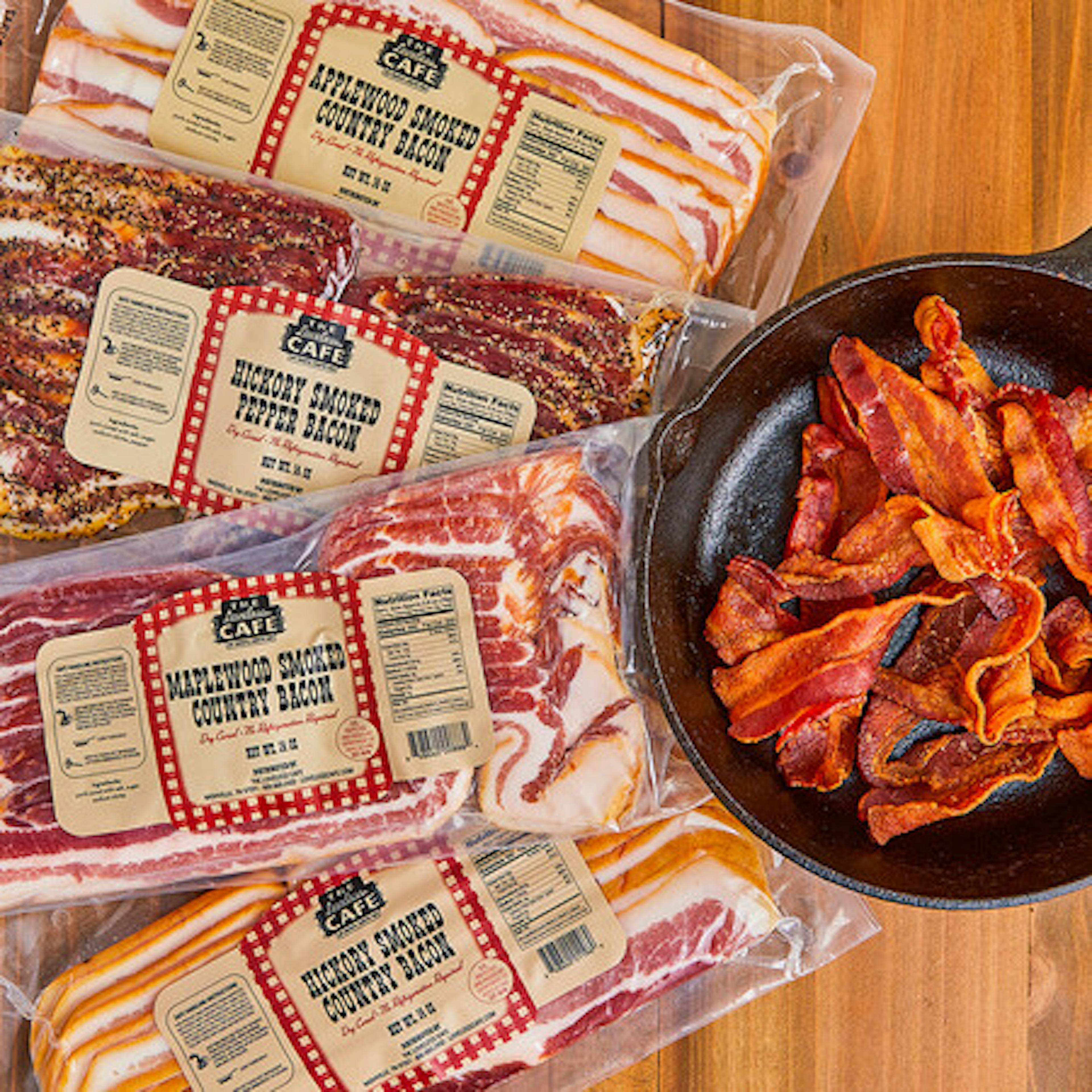 Smoked Bacon Sampler - 4 Pack by Loveless Cafe