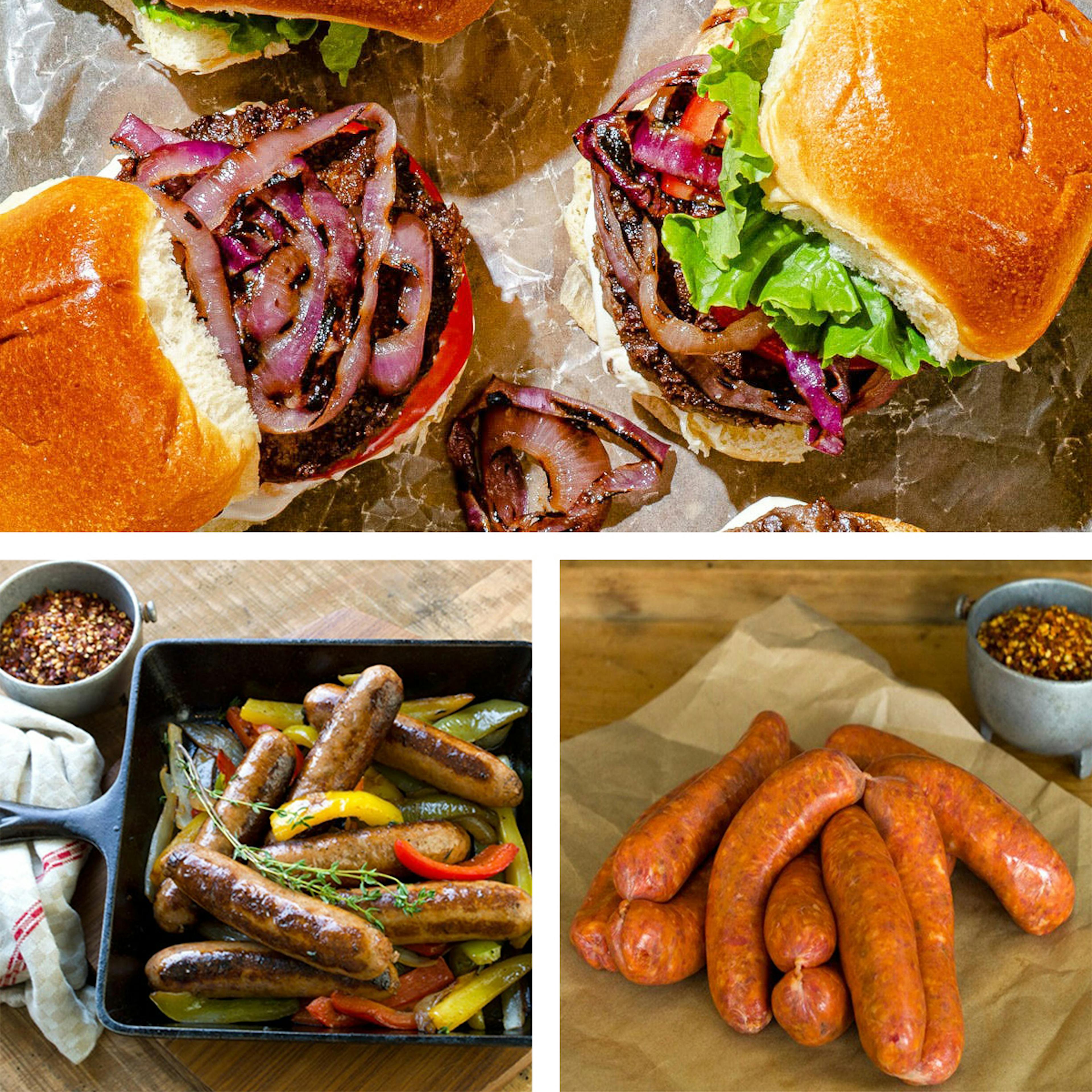 Gold Label Burgers + Sausages for 8 by Pat LaFrieda Meats
