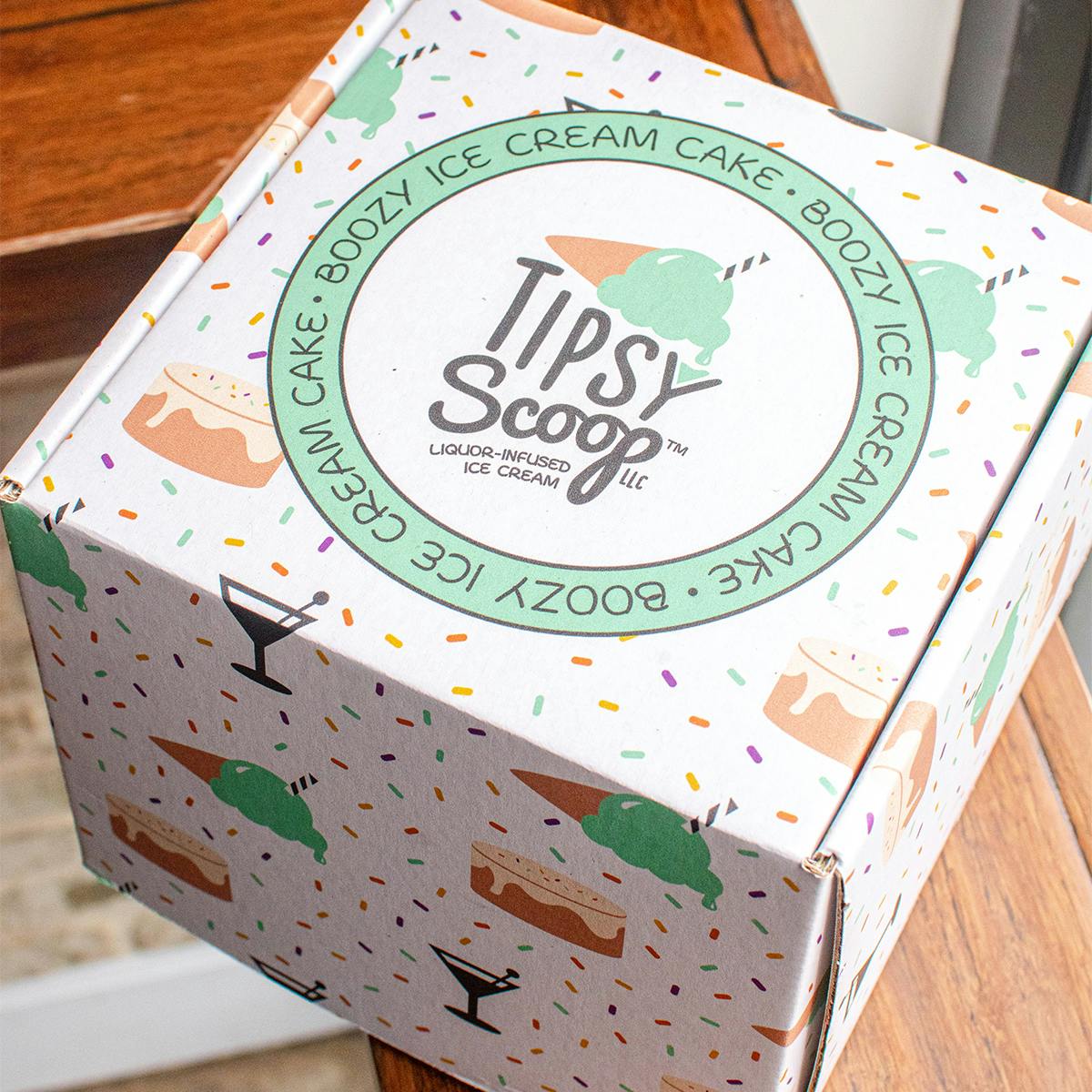 "It's My F*ckin Birthday" Boozy Ice Cream Cake by Tipsy Scoop Boozy Ice Cream - Alternate image 3