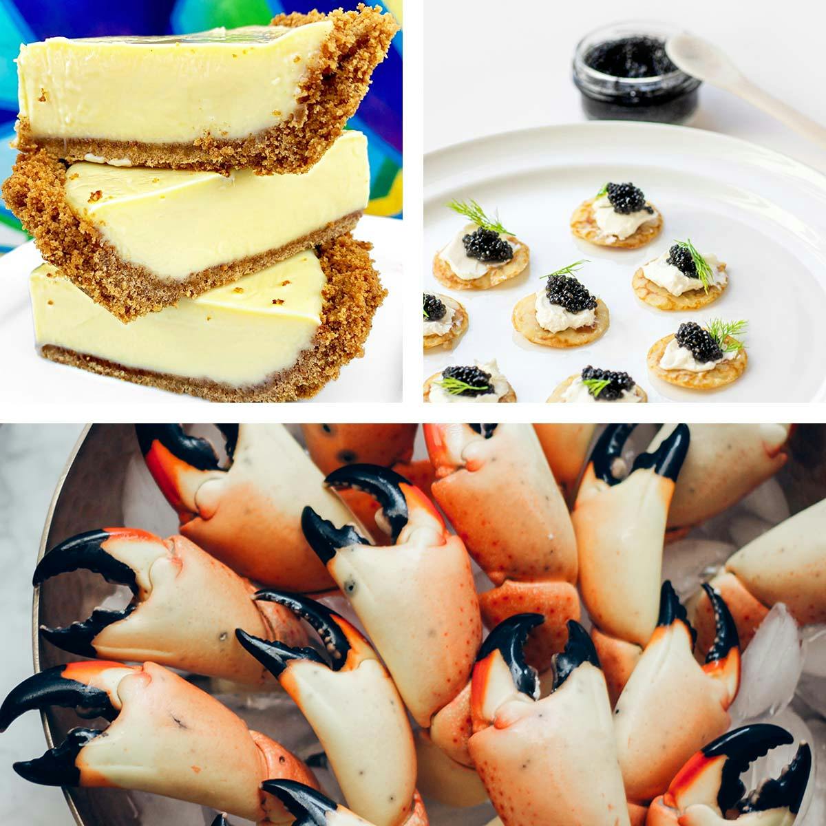 Stone Crab + Caviar + Key Lime Pie by George Stone Crab