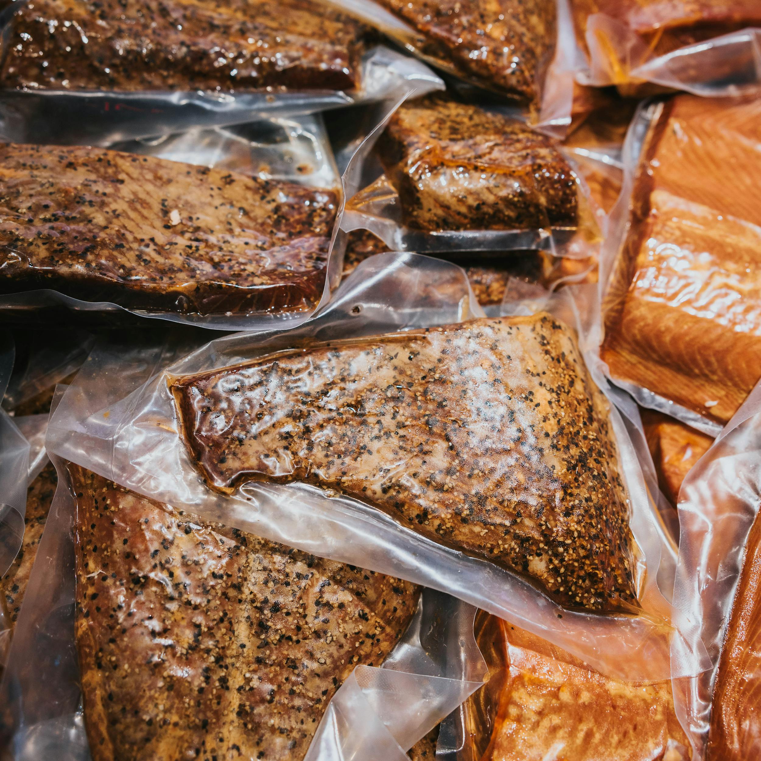 Smoked King Salmon - Garlic & Pepper, Alderwood, Wild, 3/4 lb. by Pike Place Fish Market - Alternate image 2