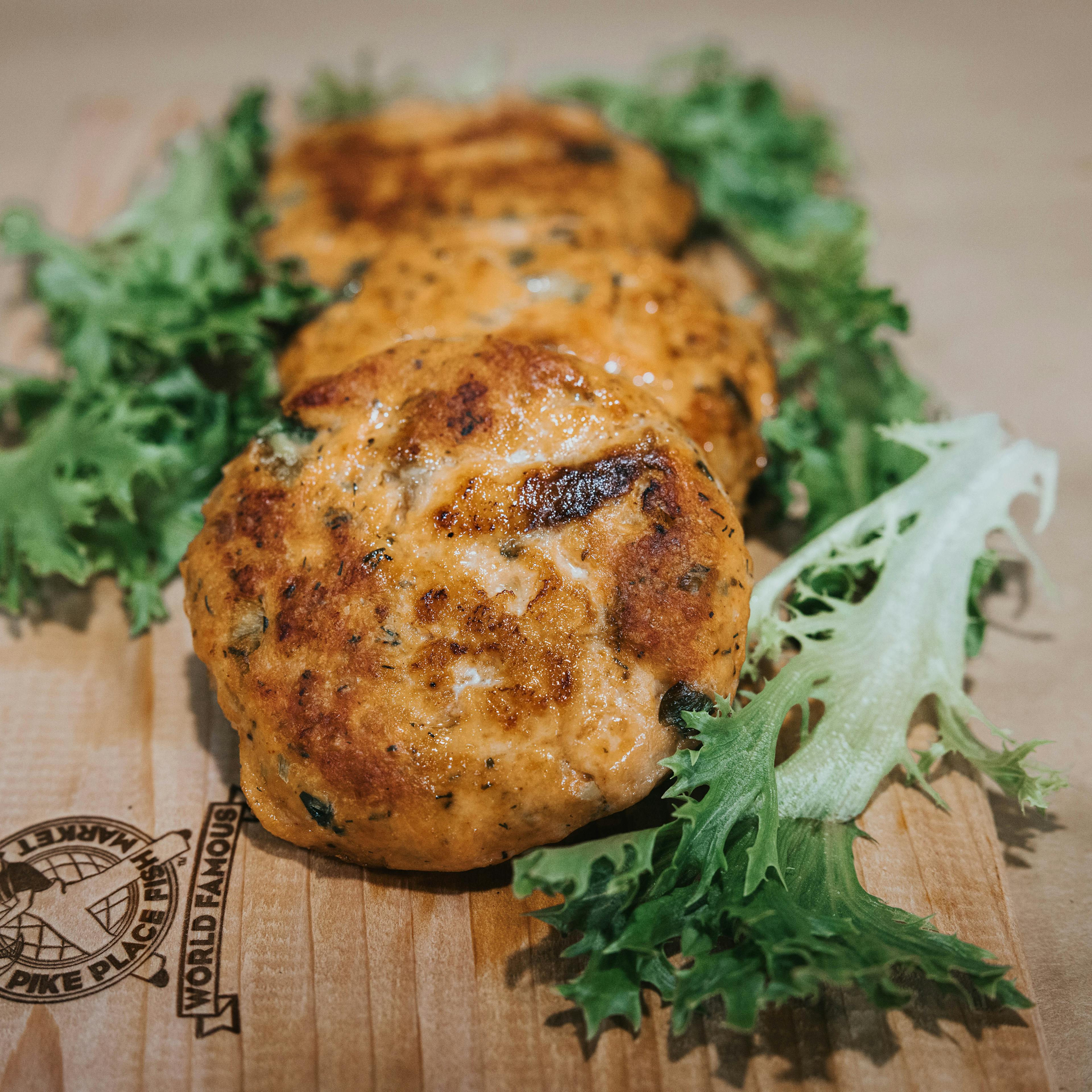 Salmon Burgers - Wild, USA, 4 Pack by Pike Place Fish Market - Alternate image 4