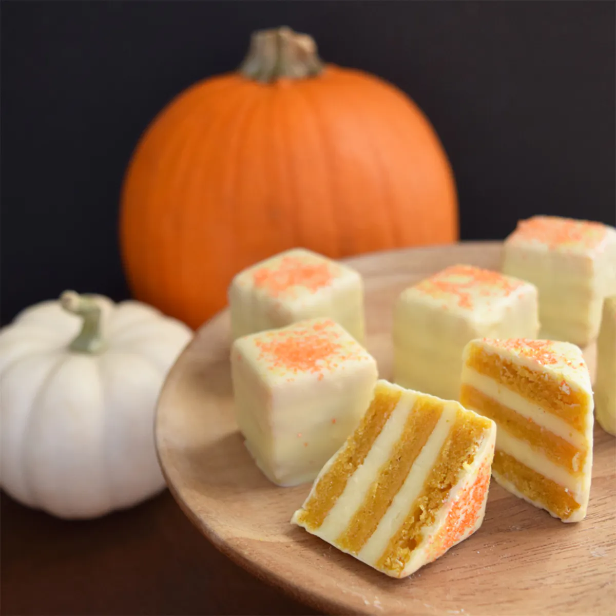 Pumpkin Petits Fours - 12 Pack by Valerie Confections - Alternate image 1