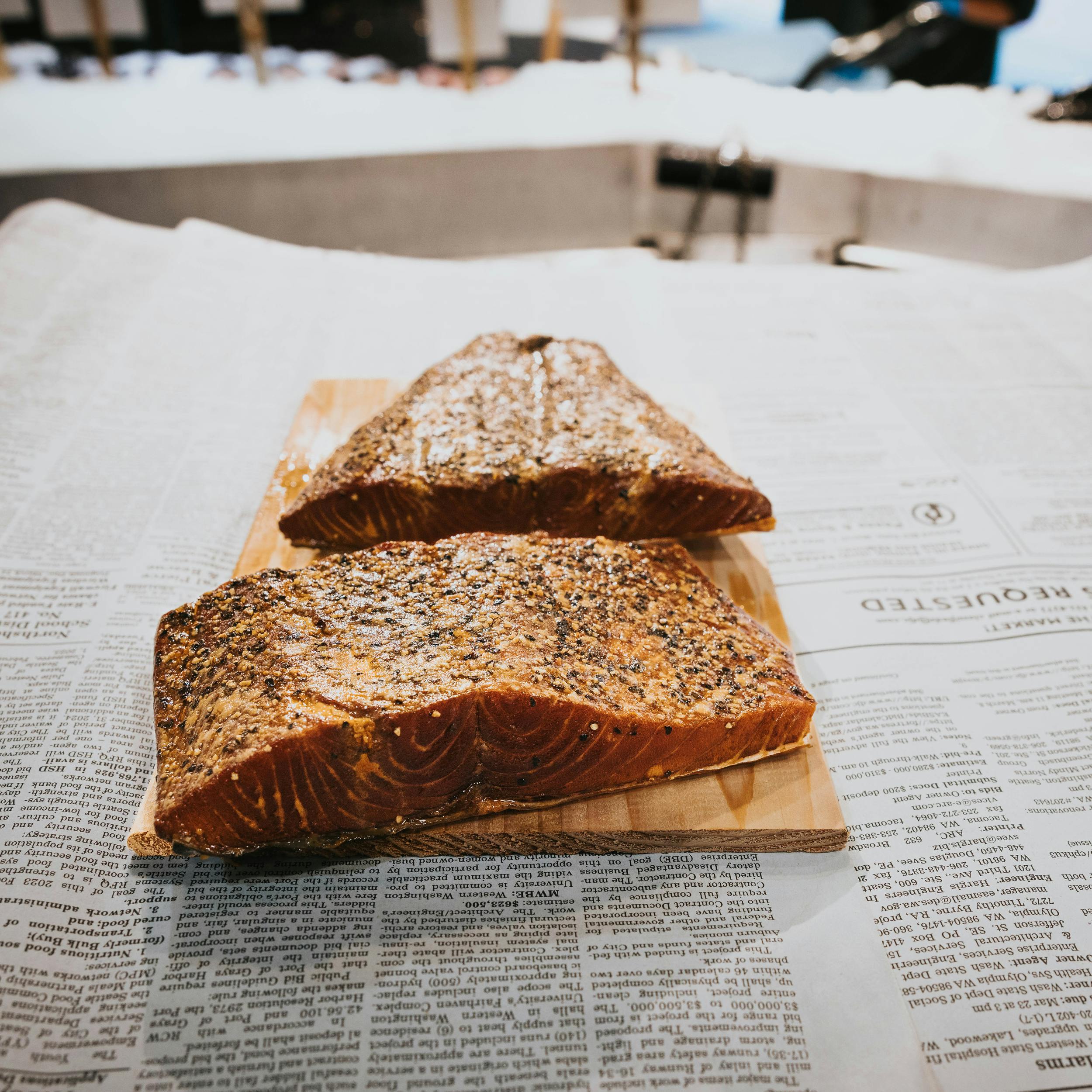 Smoked King Salmon - Garlic & Pepper, Alderwood, Wild, 3/4 lb. by Pike Place Fish Market - Alternate image 1