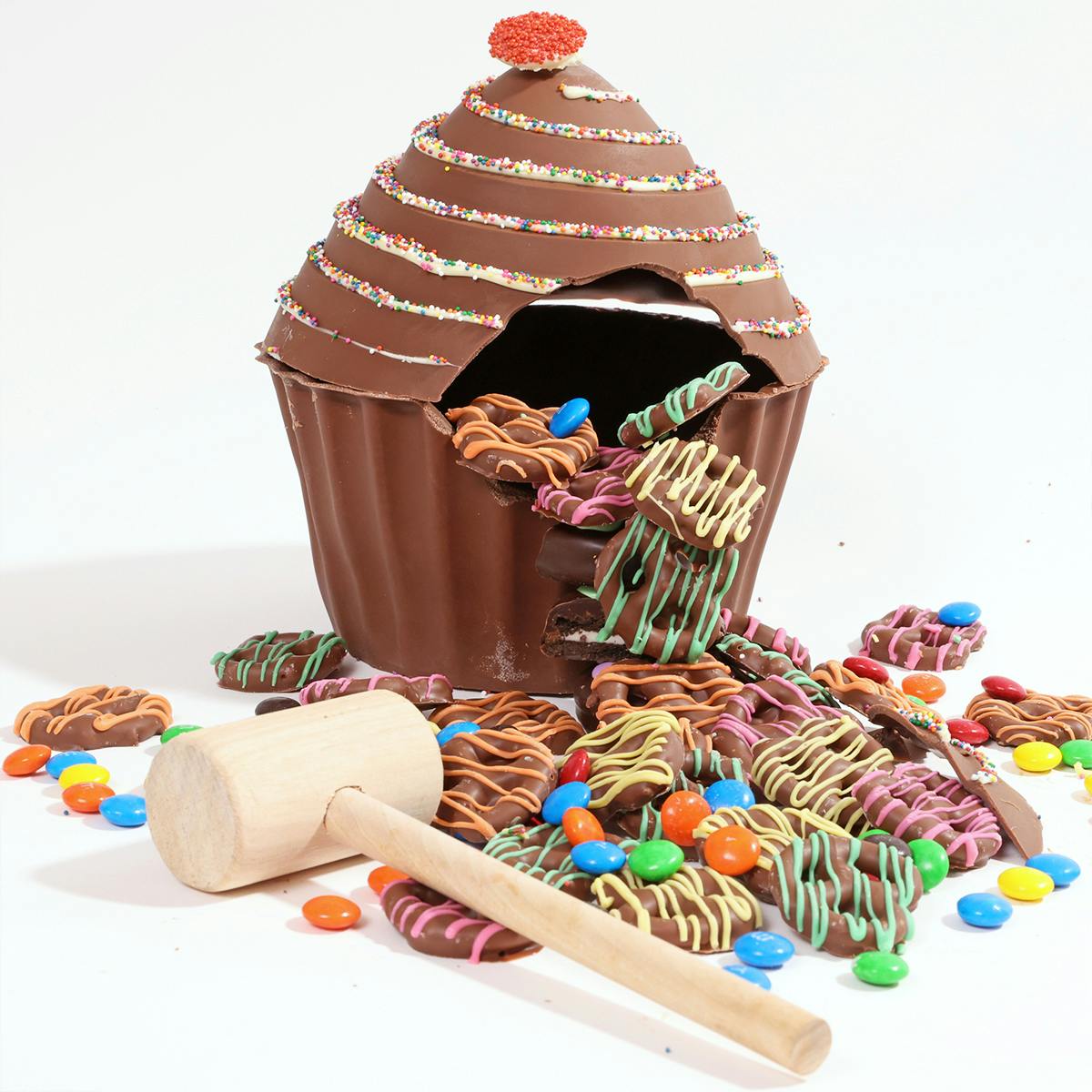 Giant Belgian Chocolate Breakable Cupcake by The Chocolate Covered Co.