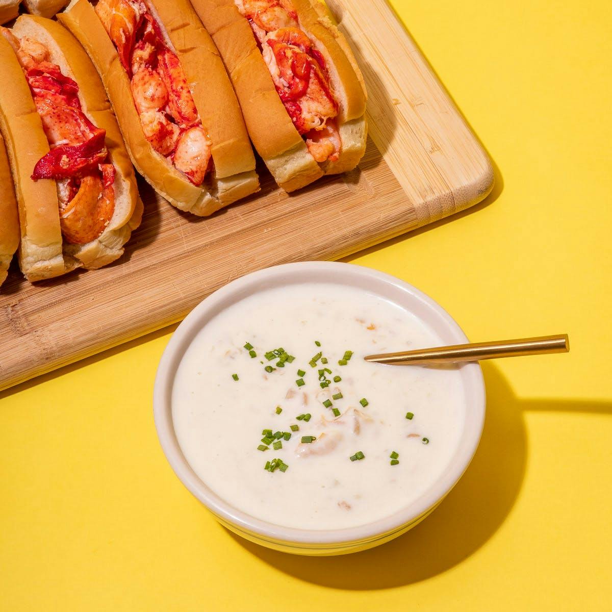 Maine Lobster Roll Kit & Clam Chowder - 8 Pack by Hancock Gourmet Lobster Co. - Alternate image 2