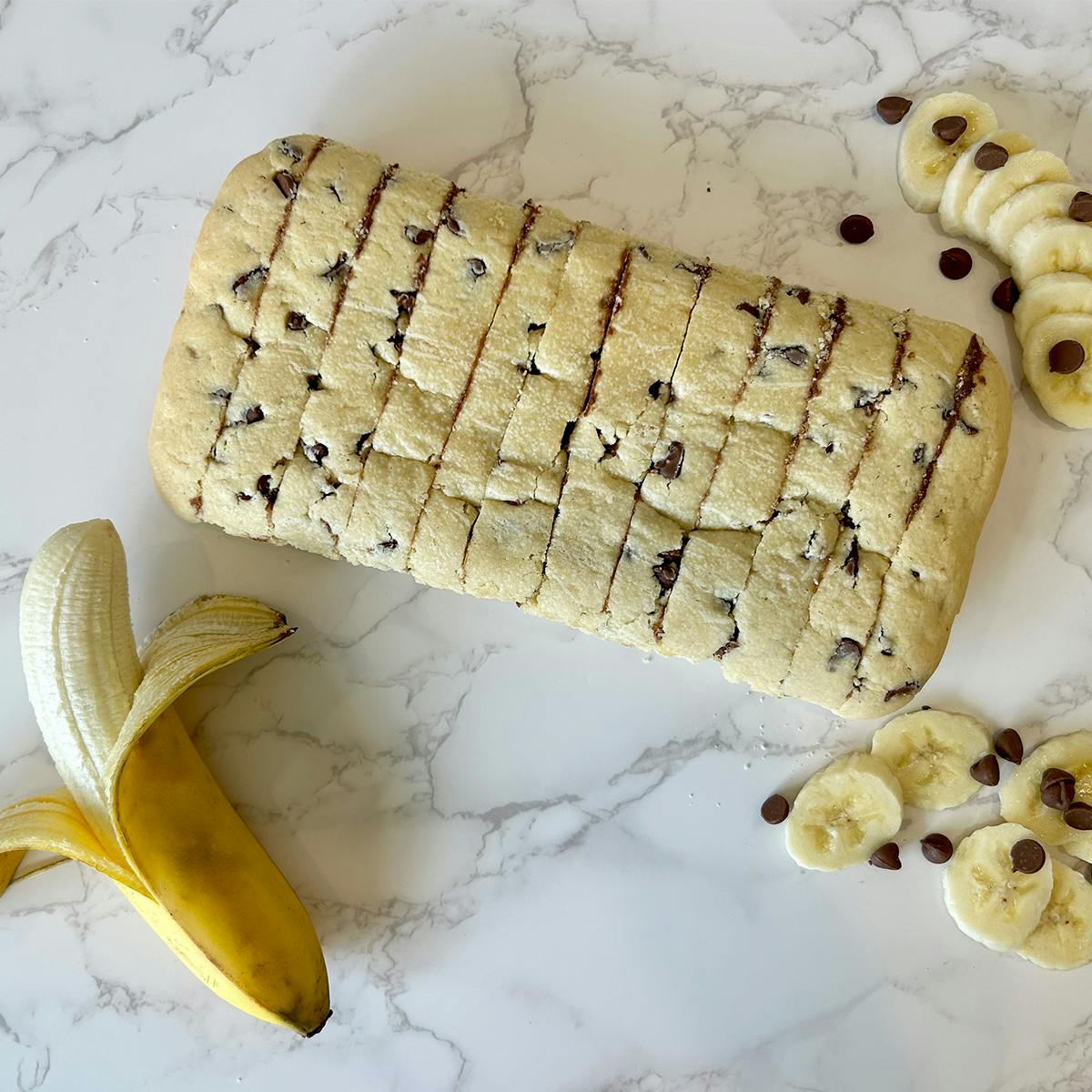 “Michael's Gone Bananas” Chocolate Chip Banana Mandel Bread