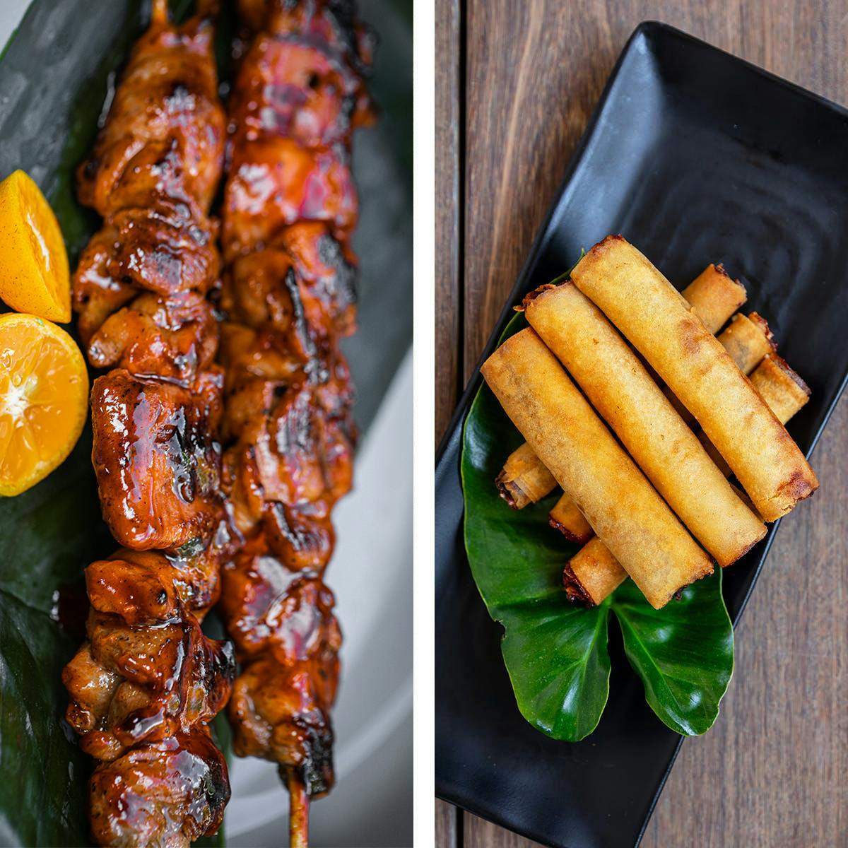 Filipino BBQ Skewers + "Lupa & Dagat" Pork & Shrimp Lumpia for 8 by Jeepney