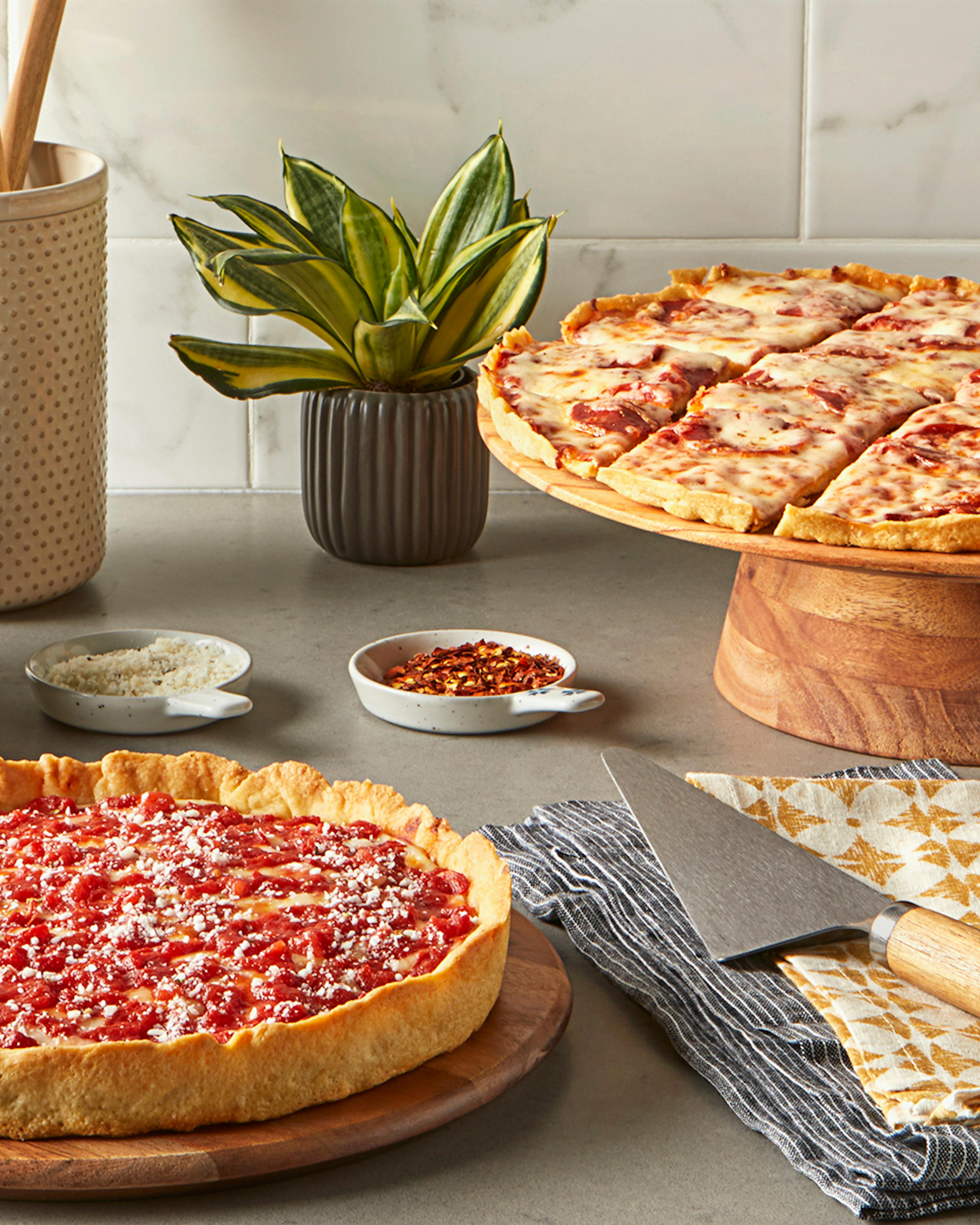 2 Lou Malnati's Thin Crust Pizzas + 1 Deep Dish Pizza