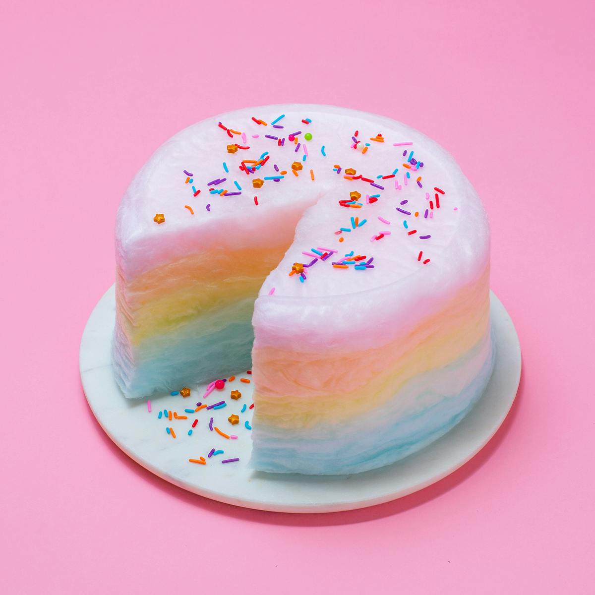 Rainbow Floof Cake