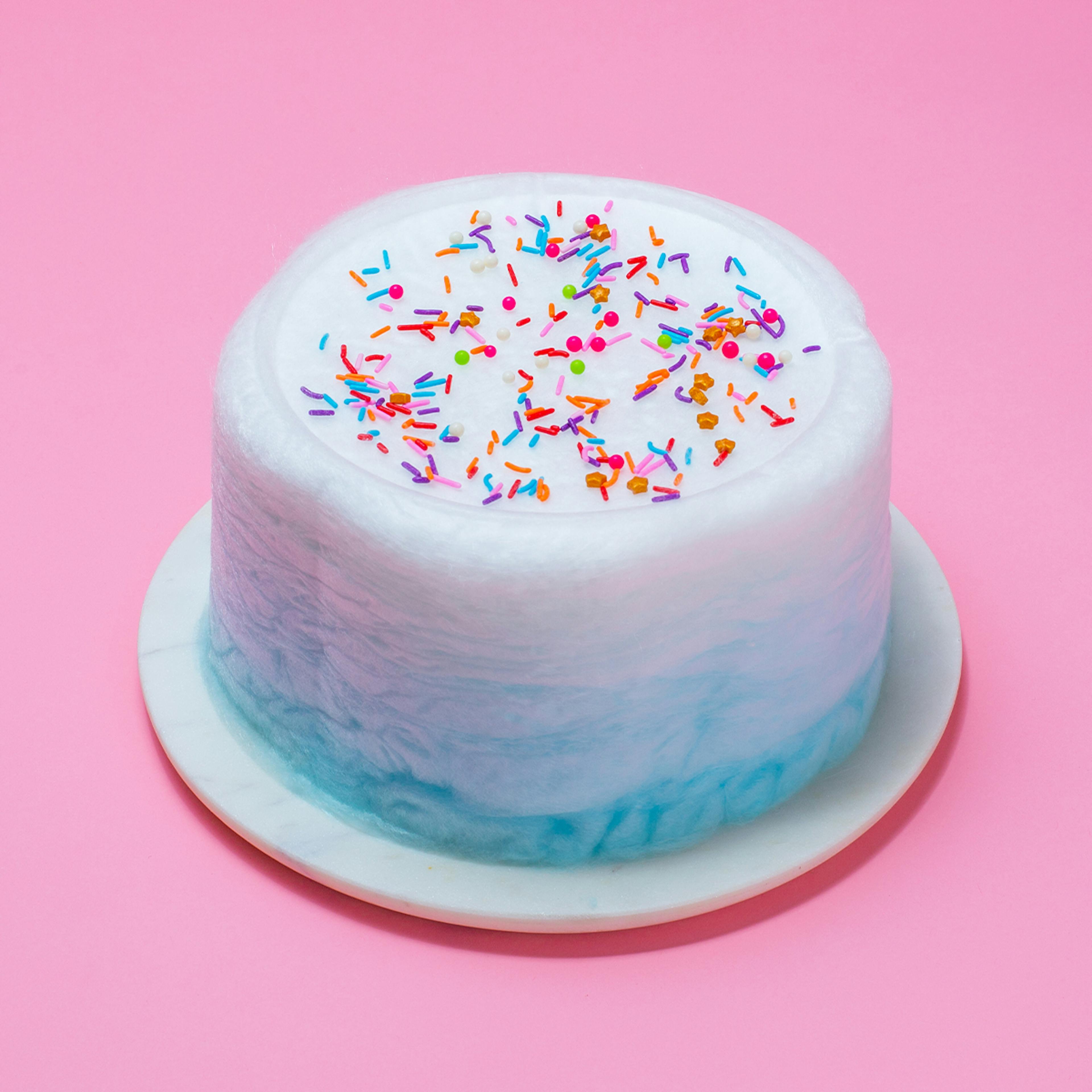 Blue Razz Ombré Cotton Candy Floof Cake by Floof Cotton Candy Cakes - Alternate image 2