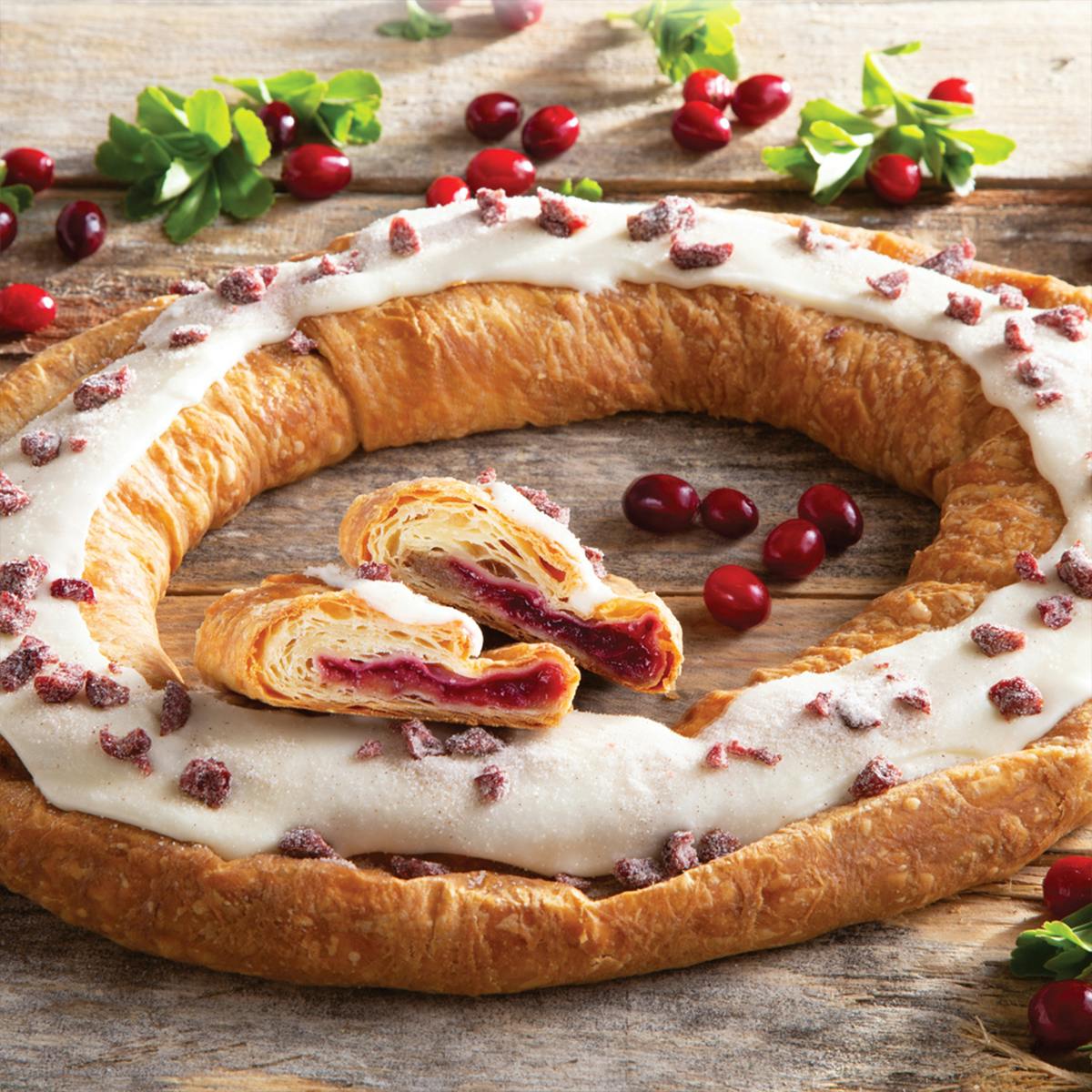 Cranberry Kringle - 2 Pack by O&H Danish Bakery