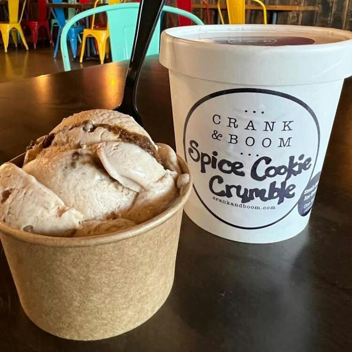 Bourbon & Honey Ice Cream - 6 Pints by Crank & Boom Craft Ice Cream |  Goldbelly