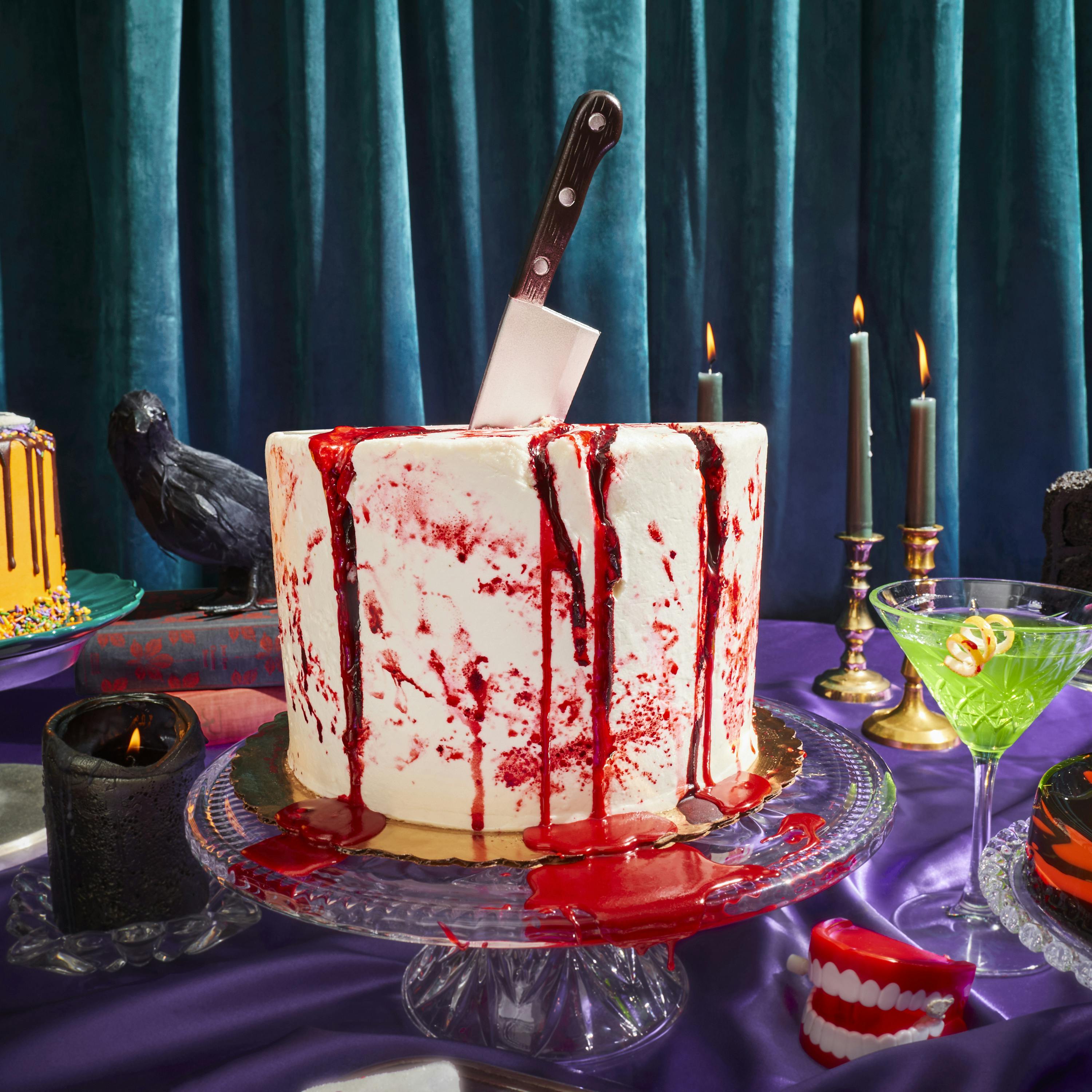 Halloween "Blood Splatter" Cake by Elegant Desserts - Alternate image 2