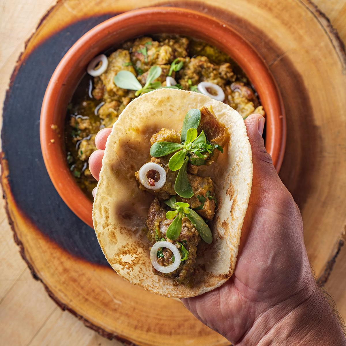 "Chicharron en Salsa Verde" - Pork Belly in Salsa Verde for 4 by Picos Mexican Restaurant - Alternate image 1