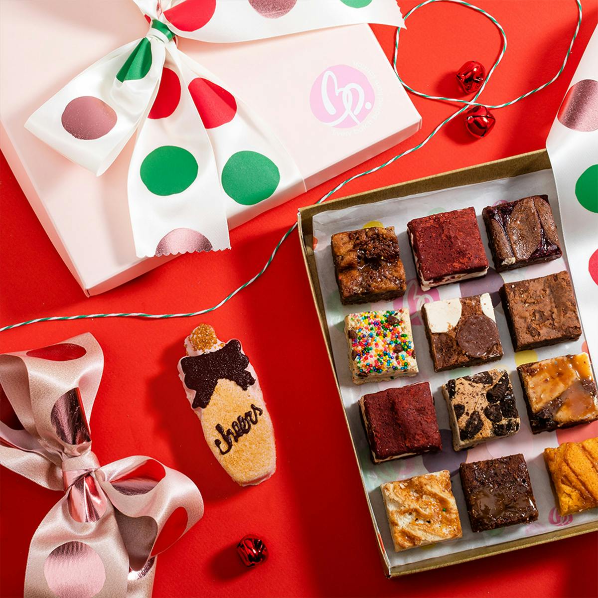 "Happy New Year" Brownie Gift Box by Brownie Points
