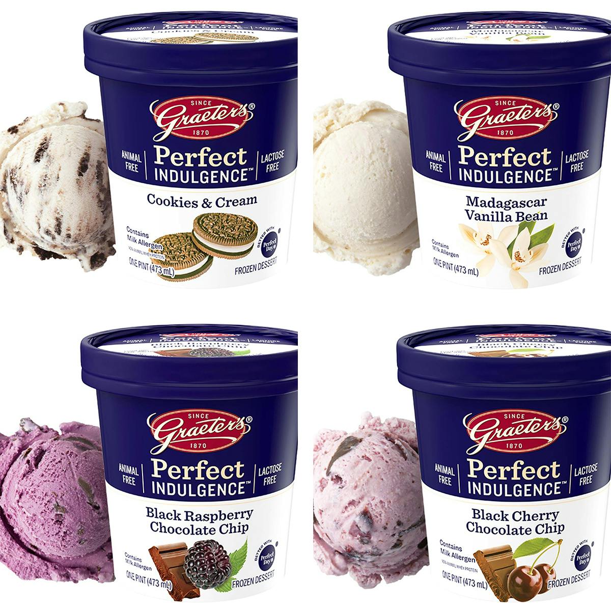 Perfect Indulgence® Animal-Free Frozen Dessert - Choose Your Own 12 Pints by Graeter's Ice Cream