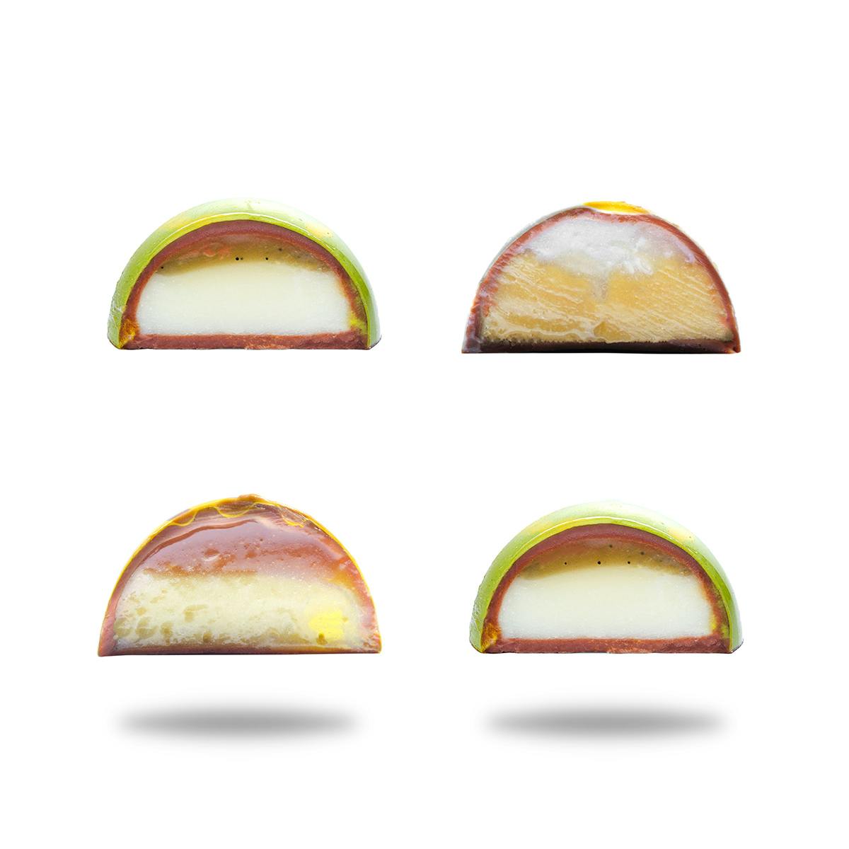 Tropical Fruit Bonbon Collection - 12 Piece by Kreuther Handcrafted Chocolate - Alternate image 2