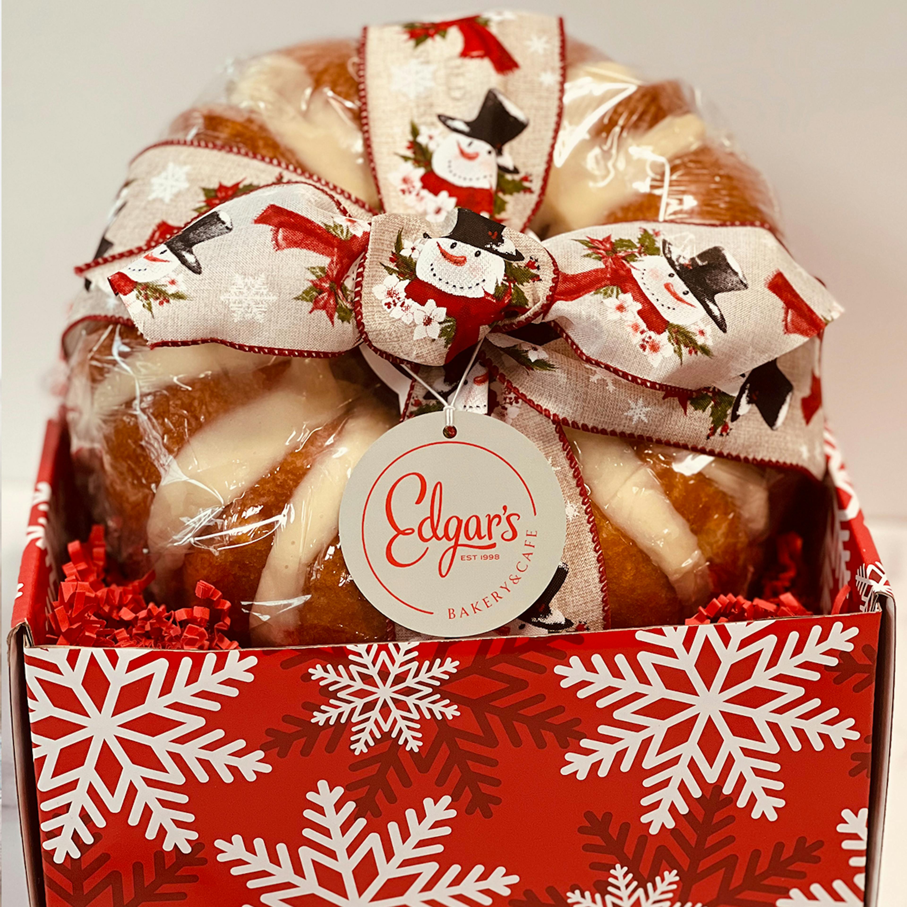 Christmas Bundt Cake Gift Box by Edgar's Bakery