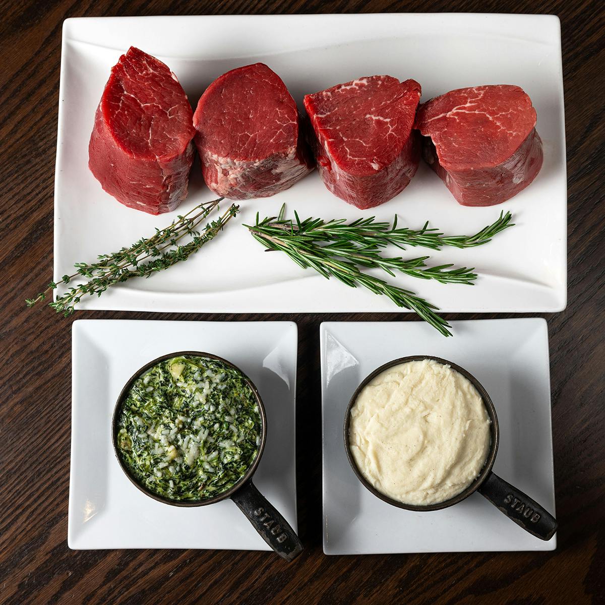 Prime Super Trimmed Filet + Sides Dinner Kit for 4 by Old Homestead Steakhouse