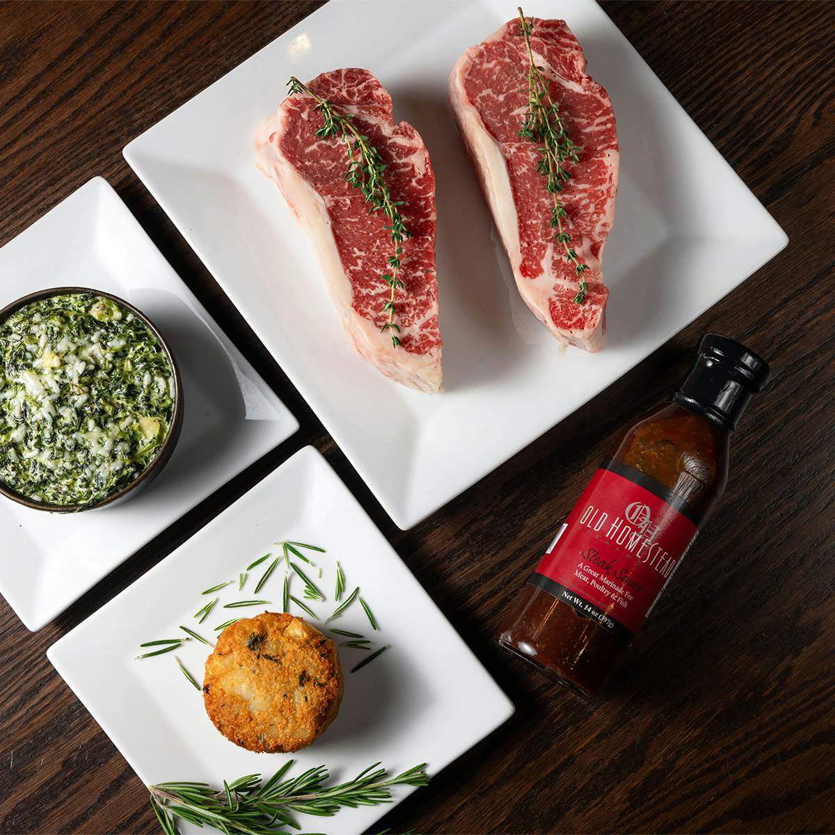 Sirloin Steak + Sides Dinner Kit for 2 by Old Homestead Steakhouse - Alternate image 3