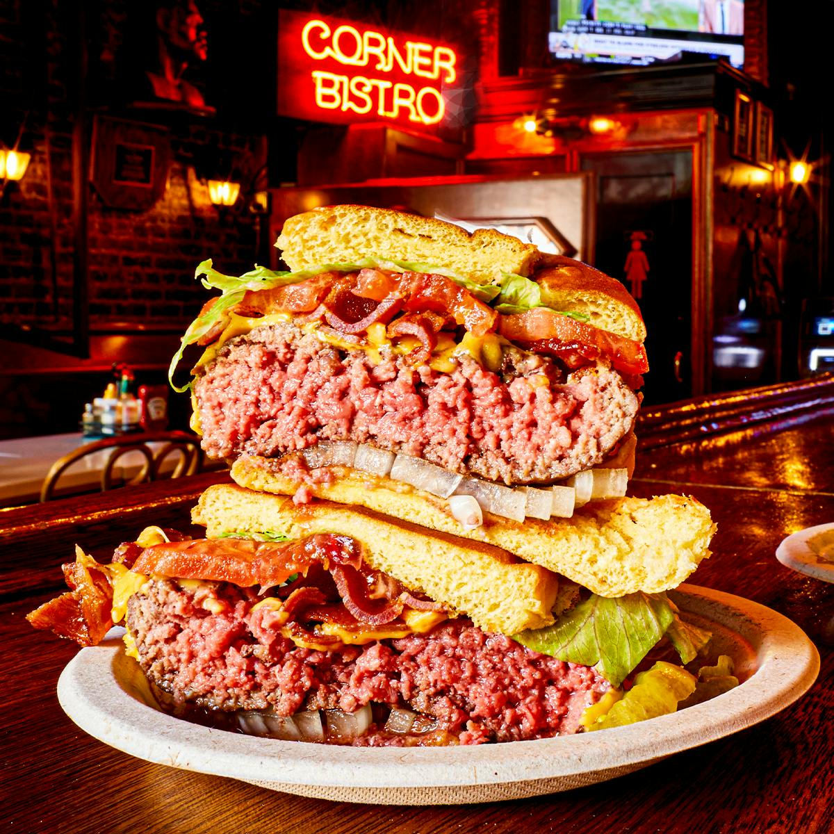 Bistro Burger Kit - 4 Pack by The Corner Bistro - Alternate image 2