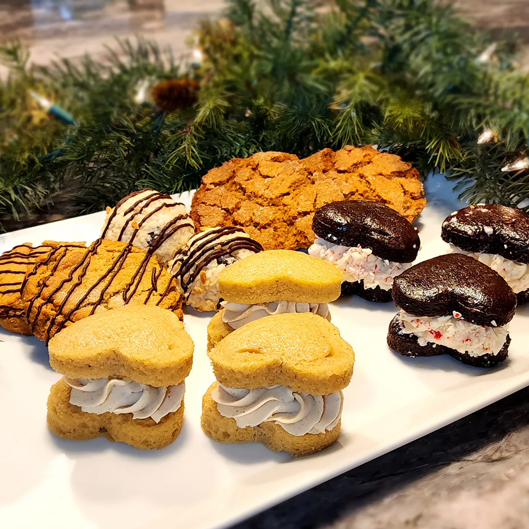 Vegan Holiday Whoopie Pies + Cookie Sampler by Ocean House Bakery