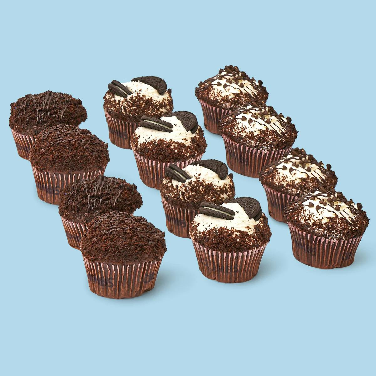 "Chocolate Lovers" Cupcakes - 12 Pack by Crumbs Bakeshop - Alternate image 1