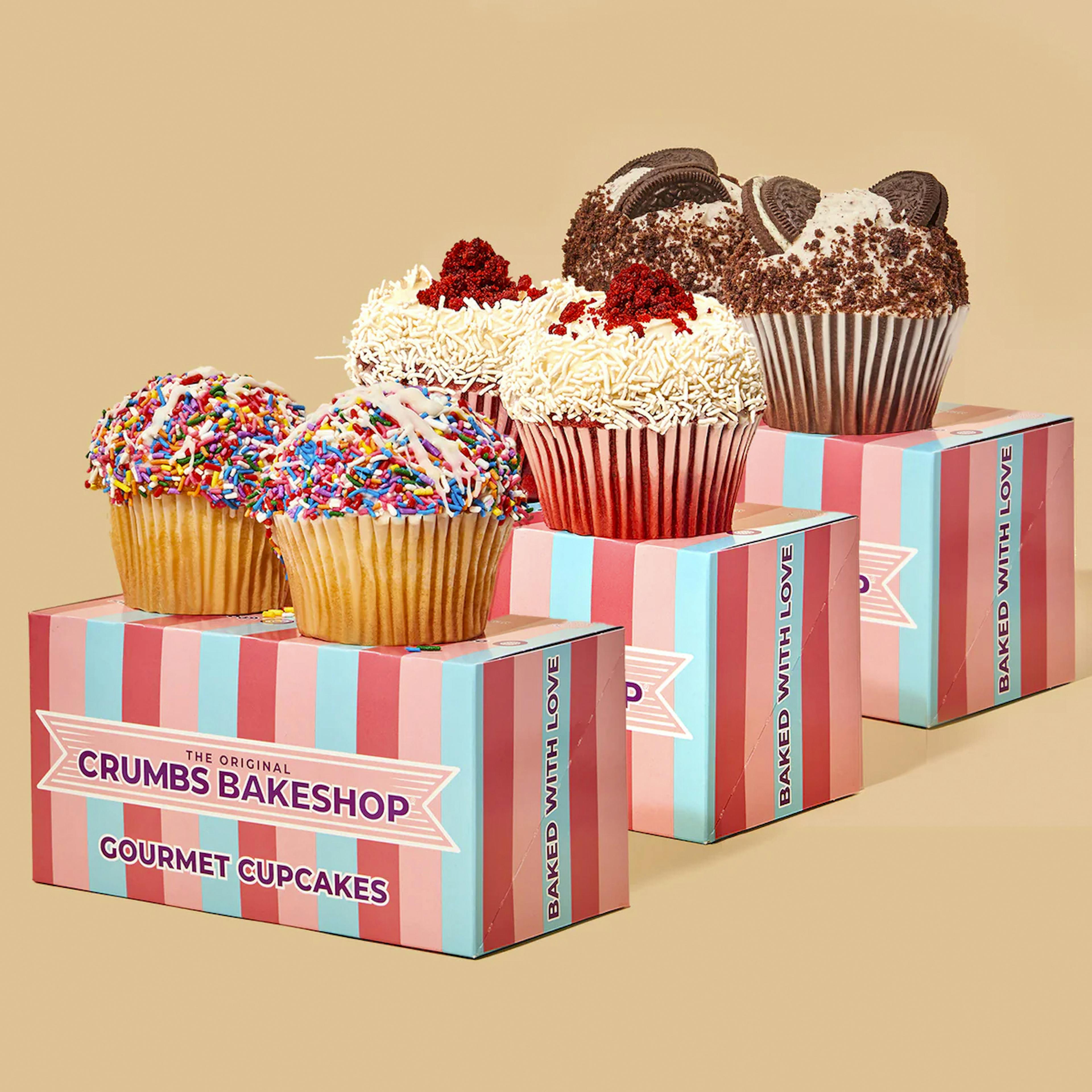 JUMBO Cupcakes + Mini Cookie Jars Best Seller - 9 Pack by Crumbs Bakeshop - Alternate image 1