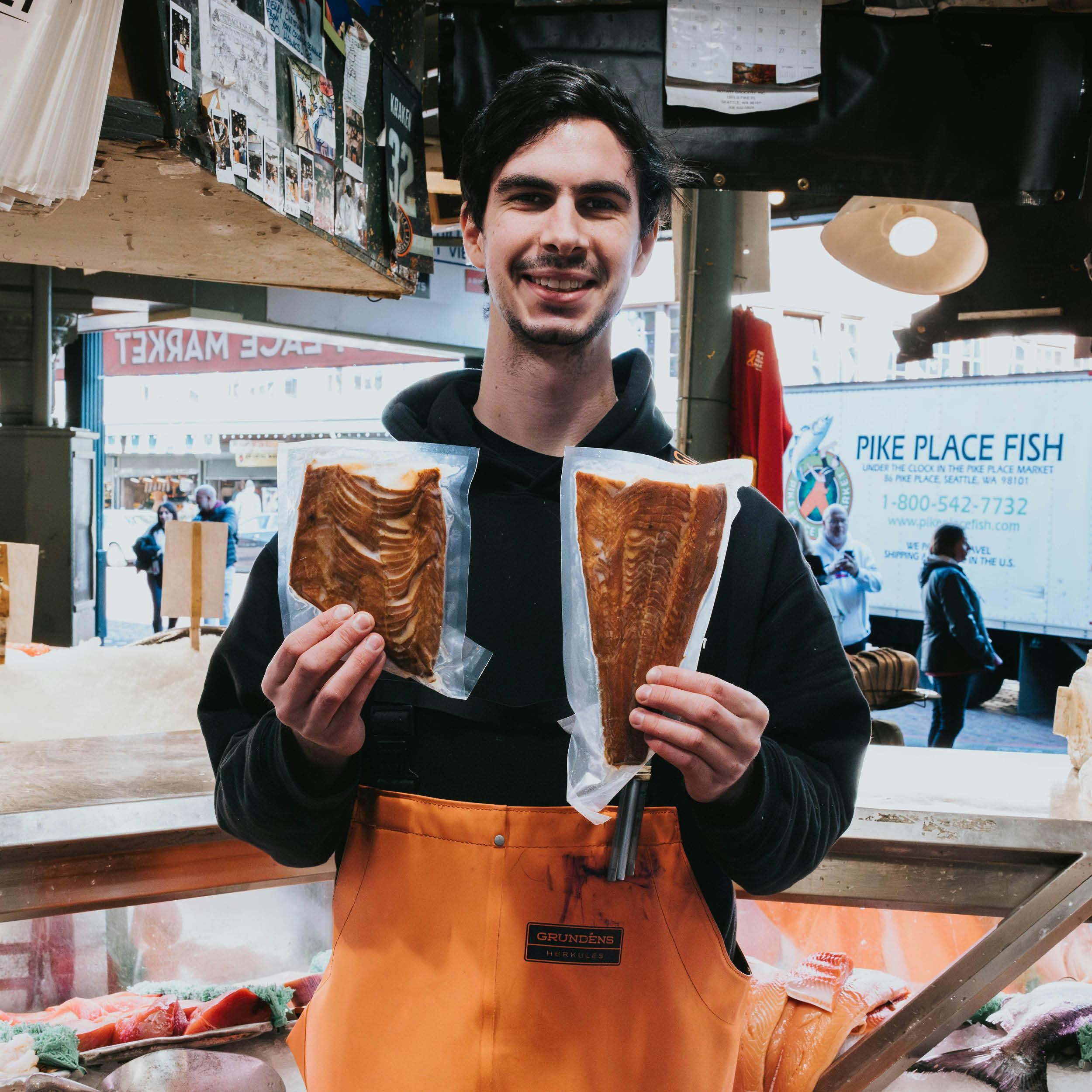 Smoked Black Cod - Alderwood, Wild, USA, 1/2 lb by Pike Place Fish Market