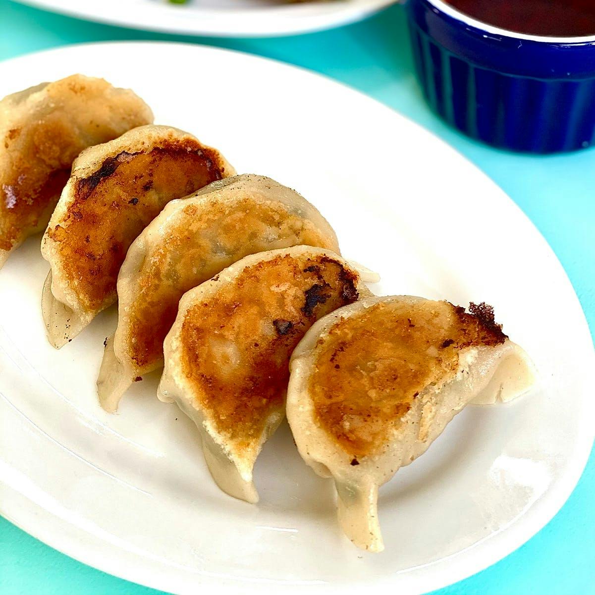 Signature Dumplings + Scallion Pancakes + Sauce for 6-8 by Mimi Cheng's Dumplings - Alternate image 7