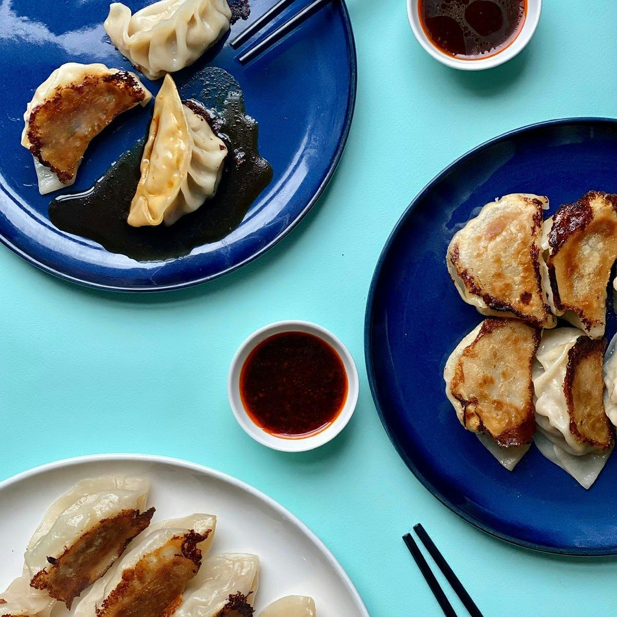 Signature Dumplings + Scallion Pancakes + Sauce for 6-8 by Mimi Cheng's Dumplings - Alternate image 2