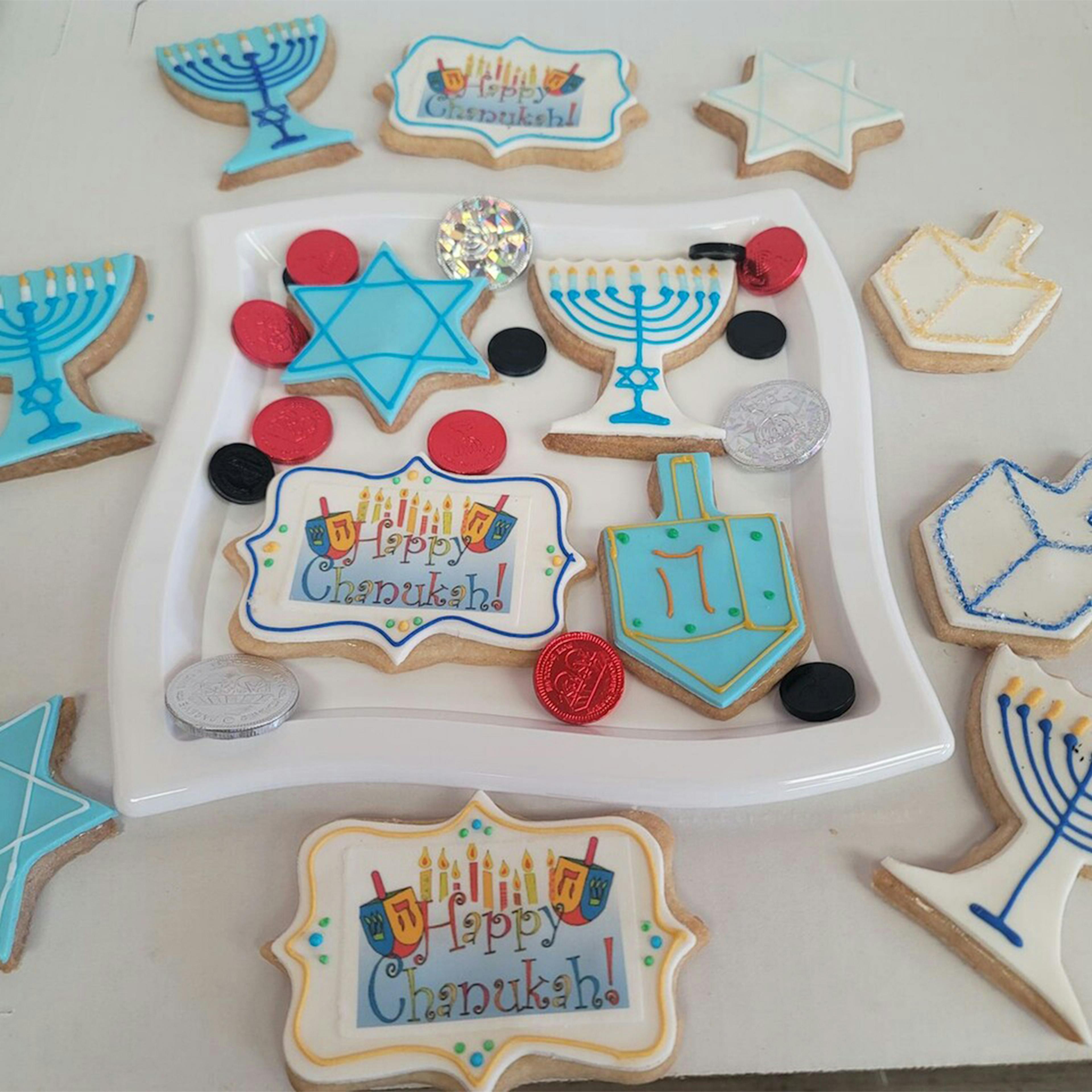 Hanukkah Custom Cookies by Butterflake Bakery