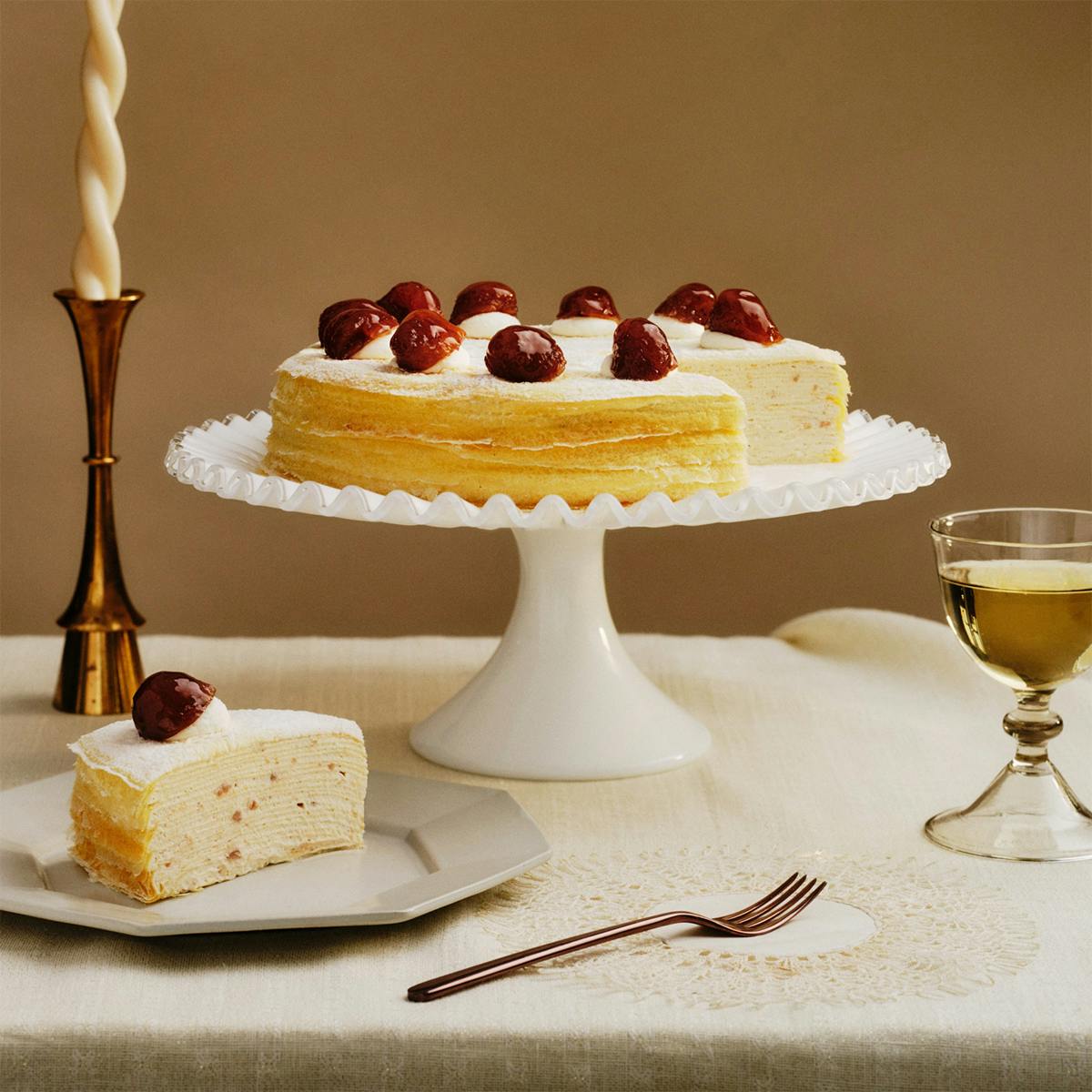 Marron Mille Crêpes Cake by Lady M Confections - Alternate image 1