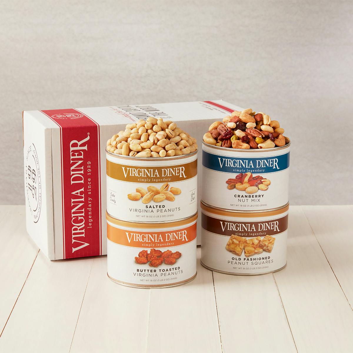 Classic Virginia Nut Sampler - 4 Pack by Virginia Diner - Alternate image 1