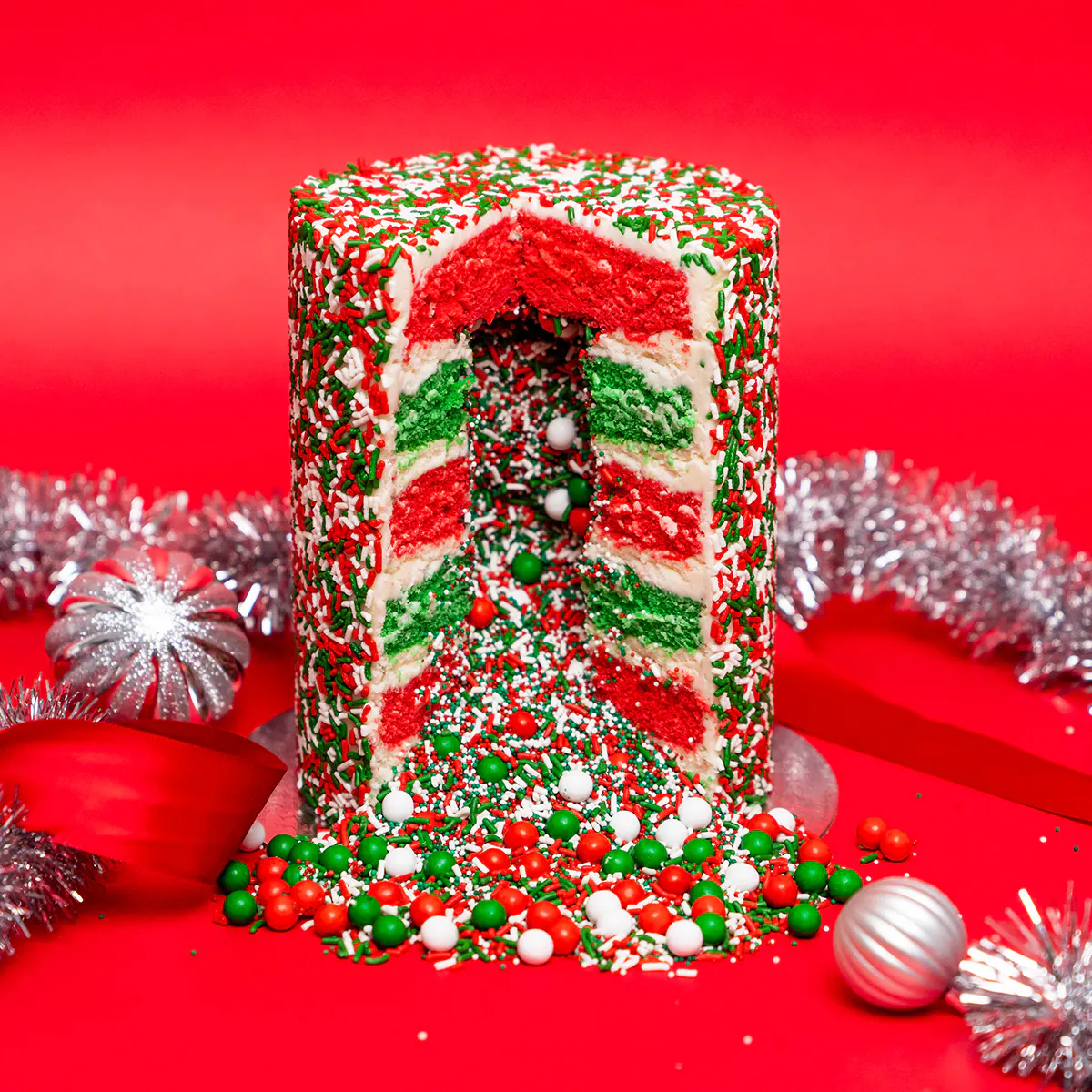 Holiday Vanilla Explosion® Cake by Flour Shop