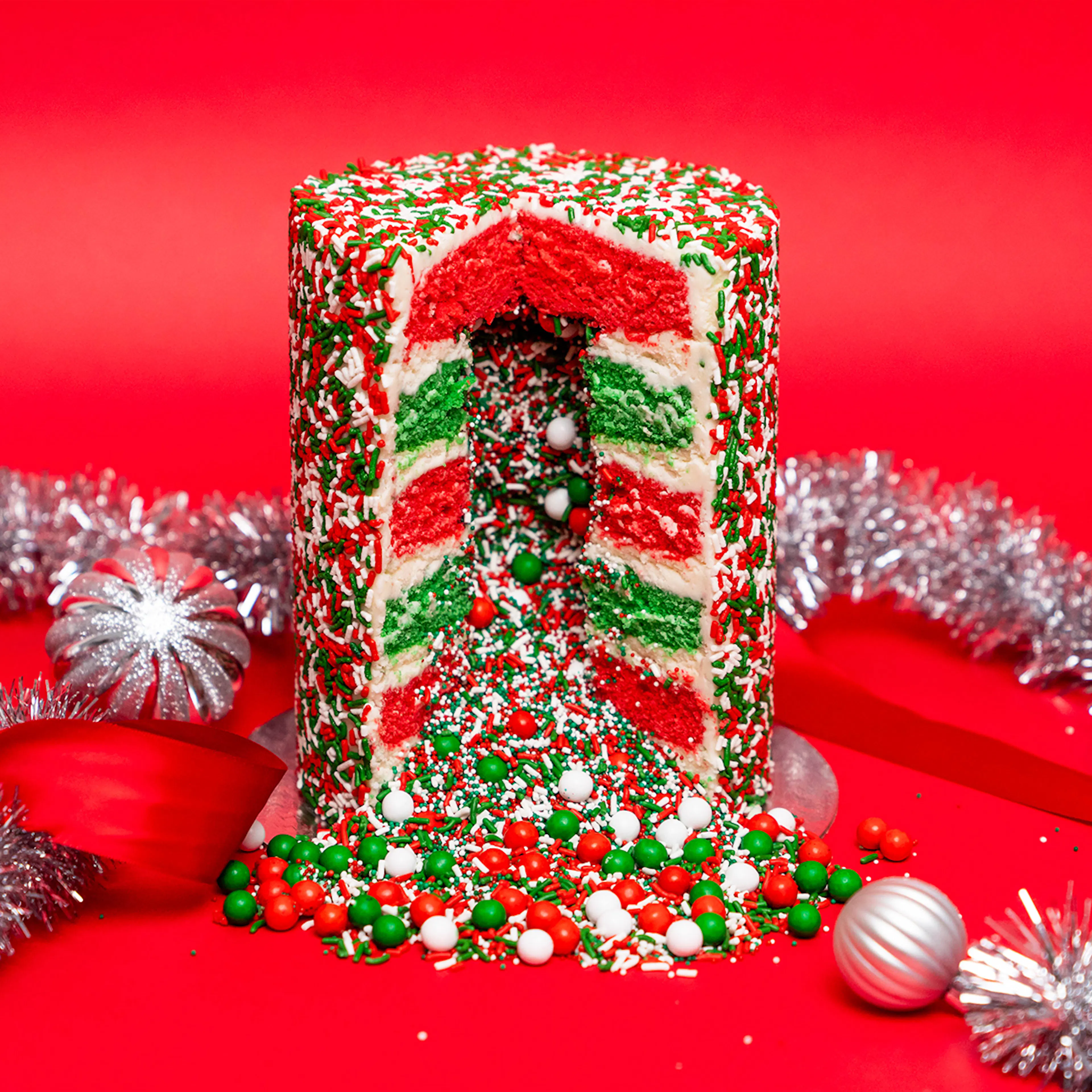Holiday Vanilla Explosion® Cake by Flour Shop