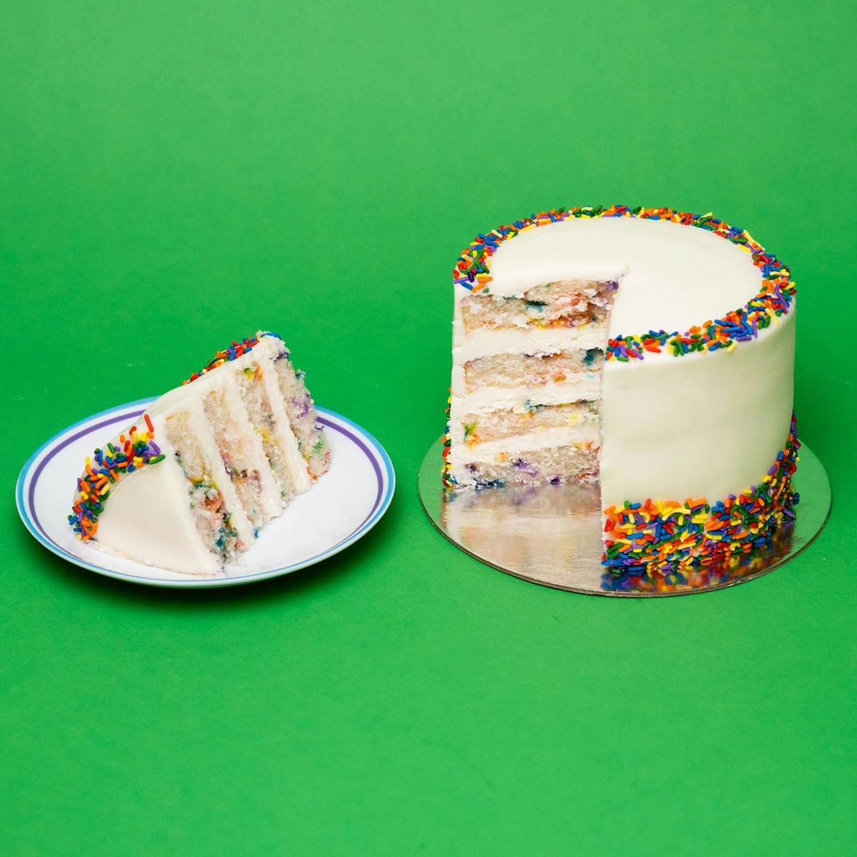 Vegan & Gluten-Free Sprinkle Cake by Flour Shop