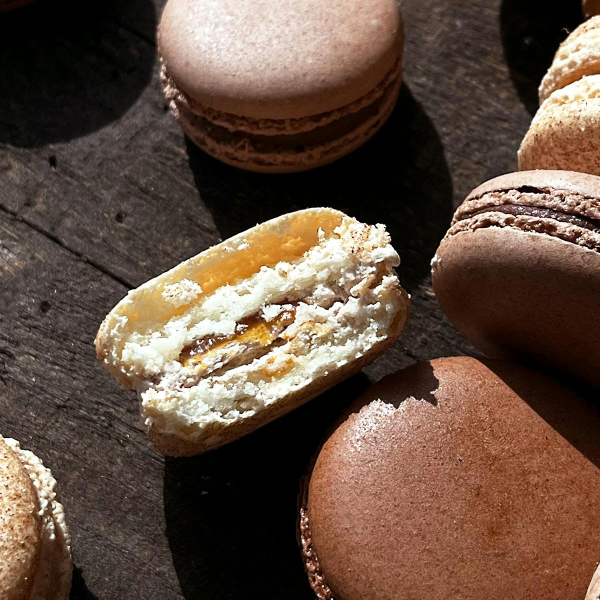 Cuban Coffee Macarons - Goodie Godmother