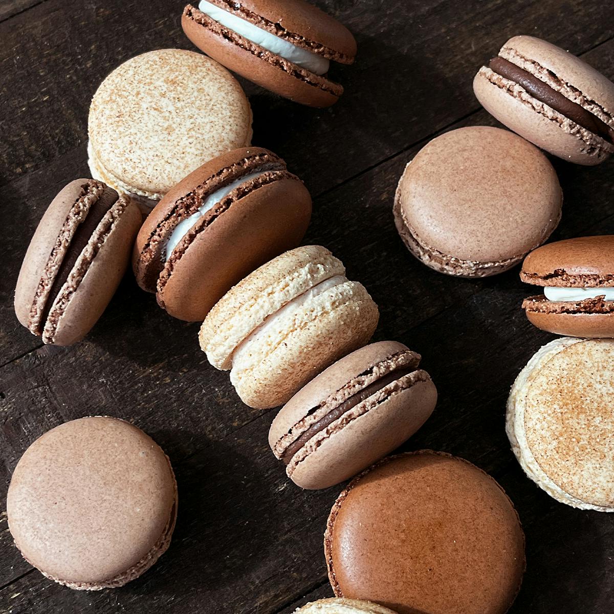 Cuban Coffee Macarons - Goodie Godmother