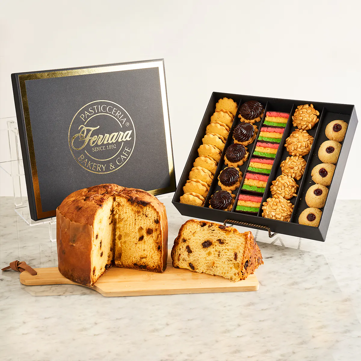 Panettone + Cookie Tray Combo by Ferrara Bakery