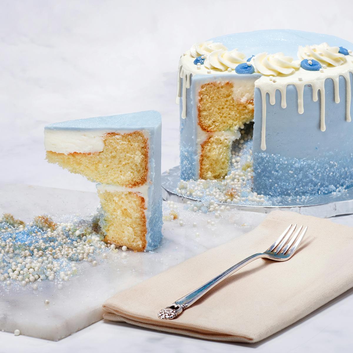 Winter Wonderland Layer Sprinkle Cake by Misha's Cupcakes - Alternate image 1