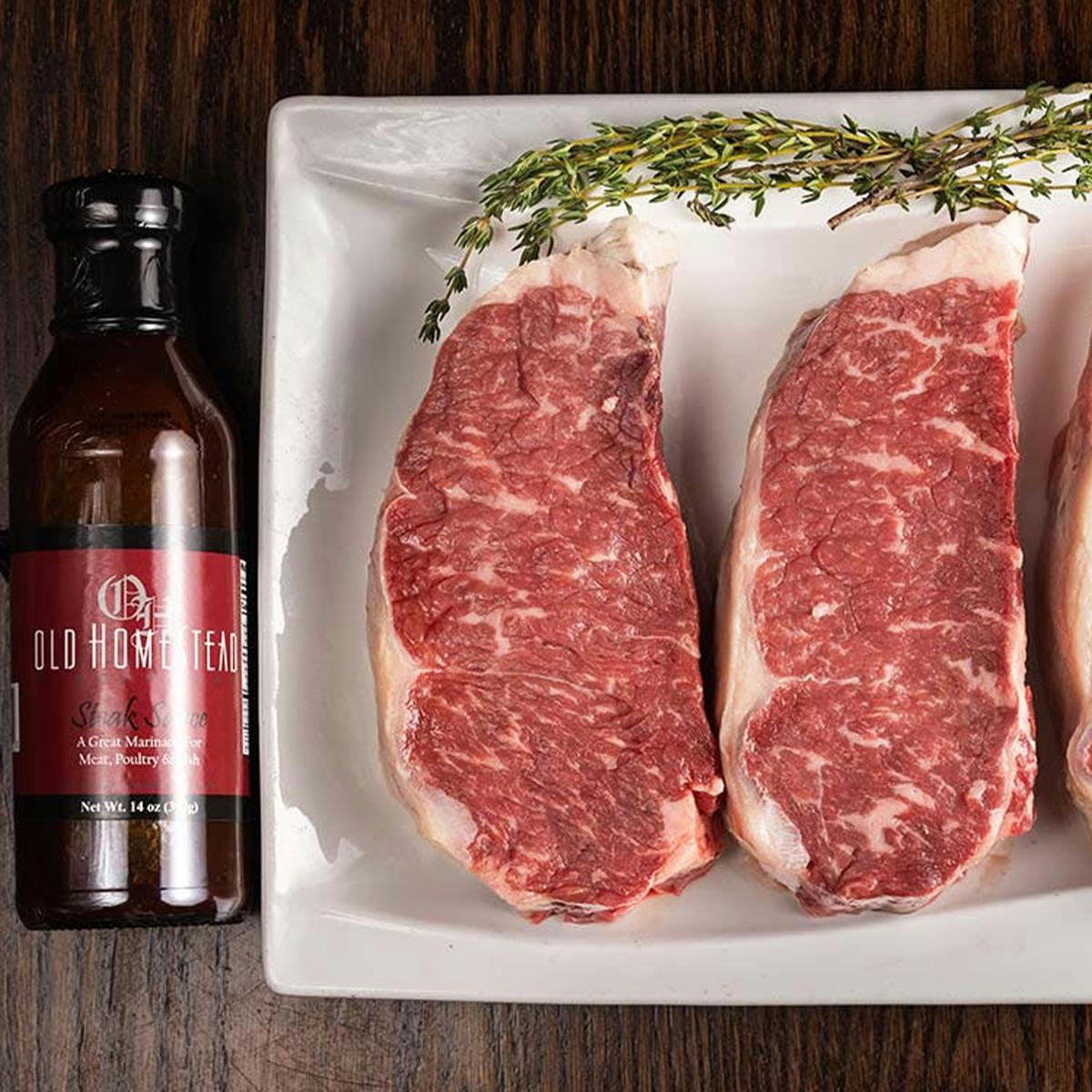 Dry-Aged Prime New York Striploin Steak