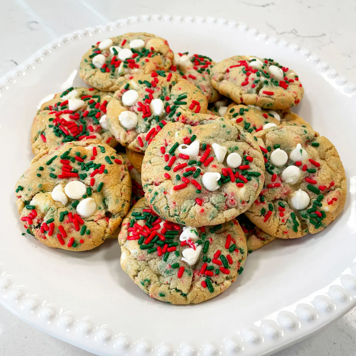 Holiday Sprinkle Sugar Butter Cookies - 12 Pack by Butter Maid Bakery