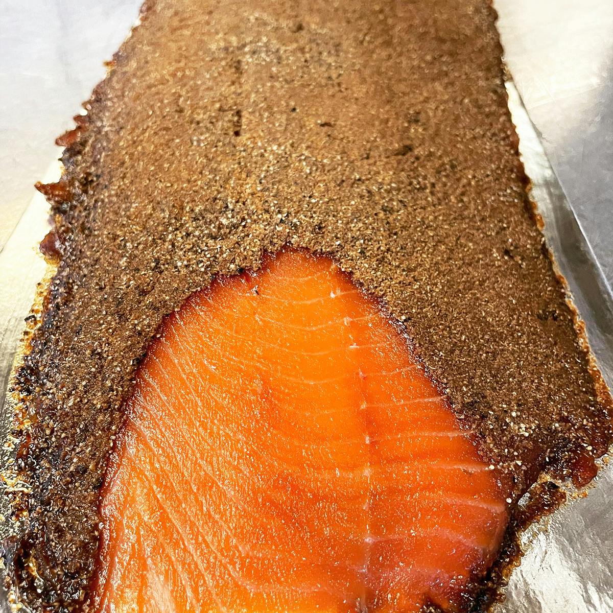 Pastrami Spiced Smoked Salmon - 1 lb. by Water Dog Smoke House - Alternate image 1
