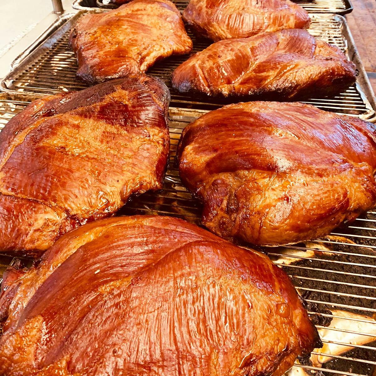 Whole Smoked Honey Ham - 6-7 lbs by Water Dog Smoke House