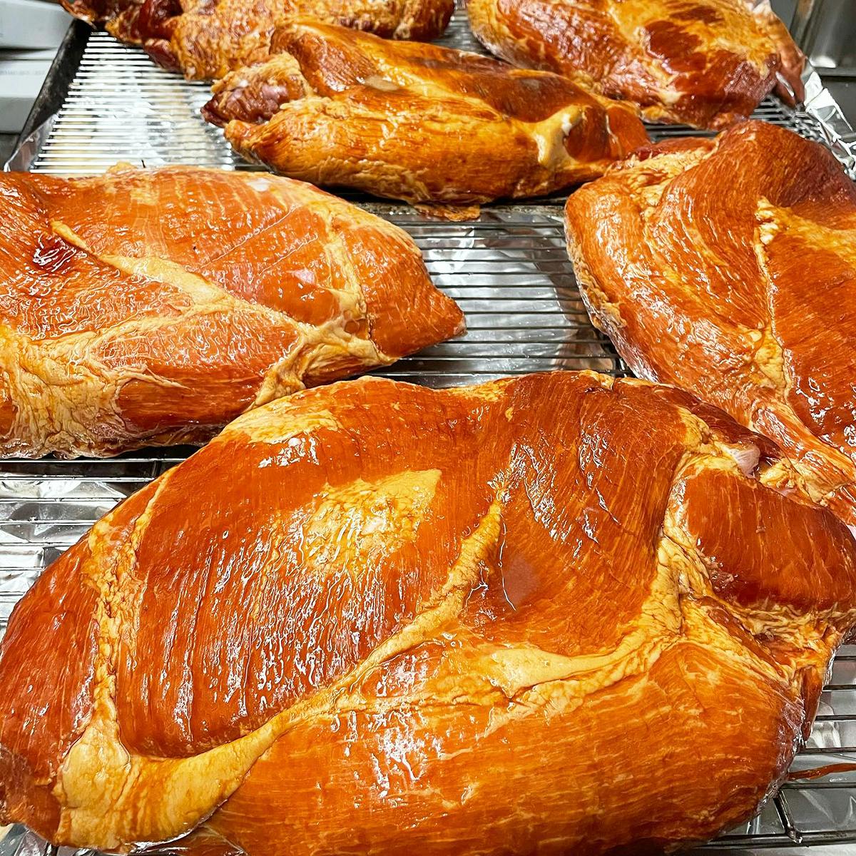 Whole Smoked Honey Ham - 6-7 lbs by Water Dog Smoke House - Alternate image 1
