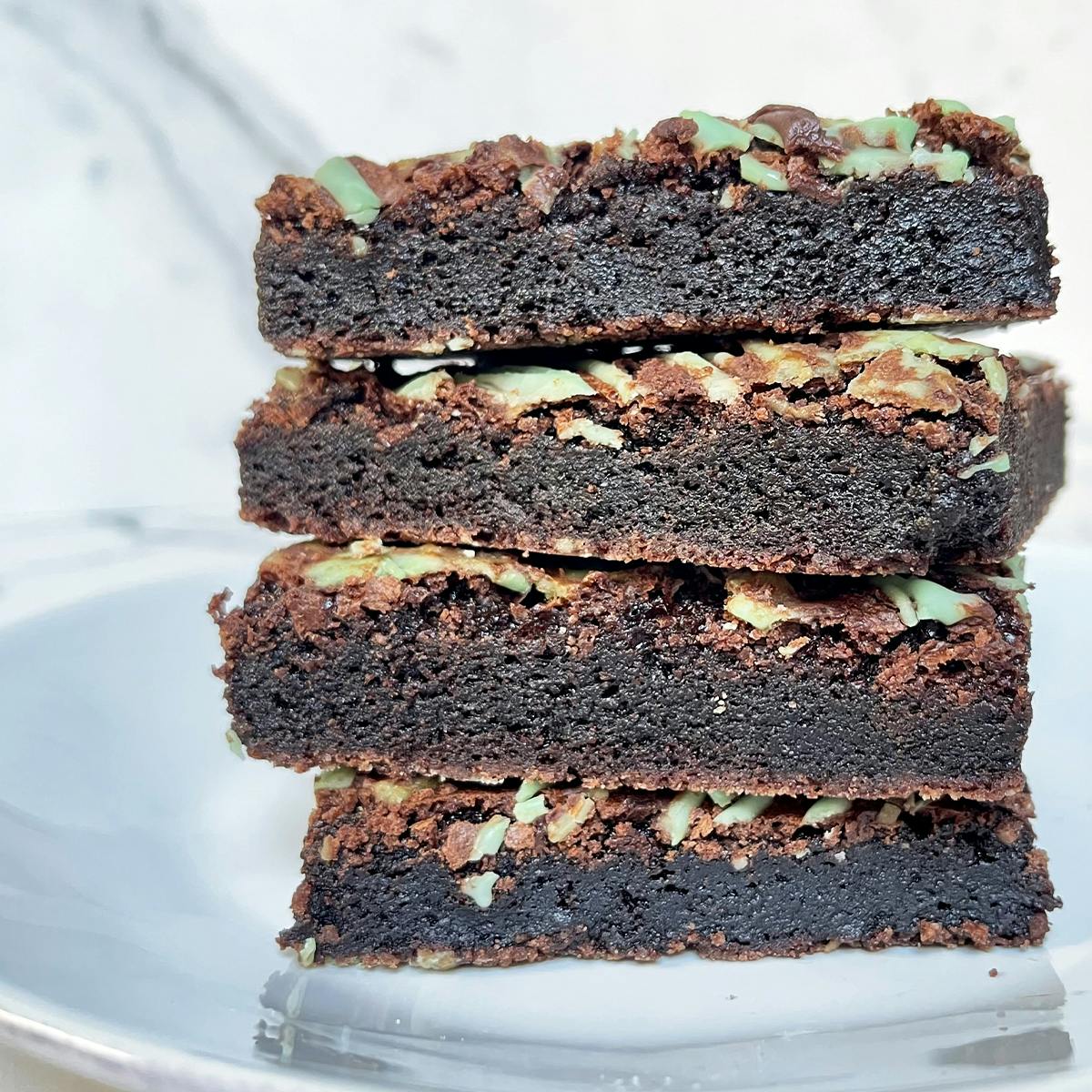 Famous Mint Chocolate Brownies (Gluten-Free) - 8 Pack by Chef Geoffrey Zakarian - Alternate image 1