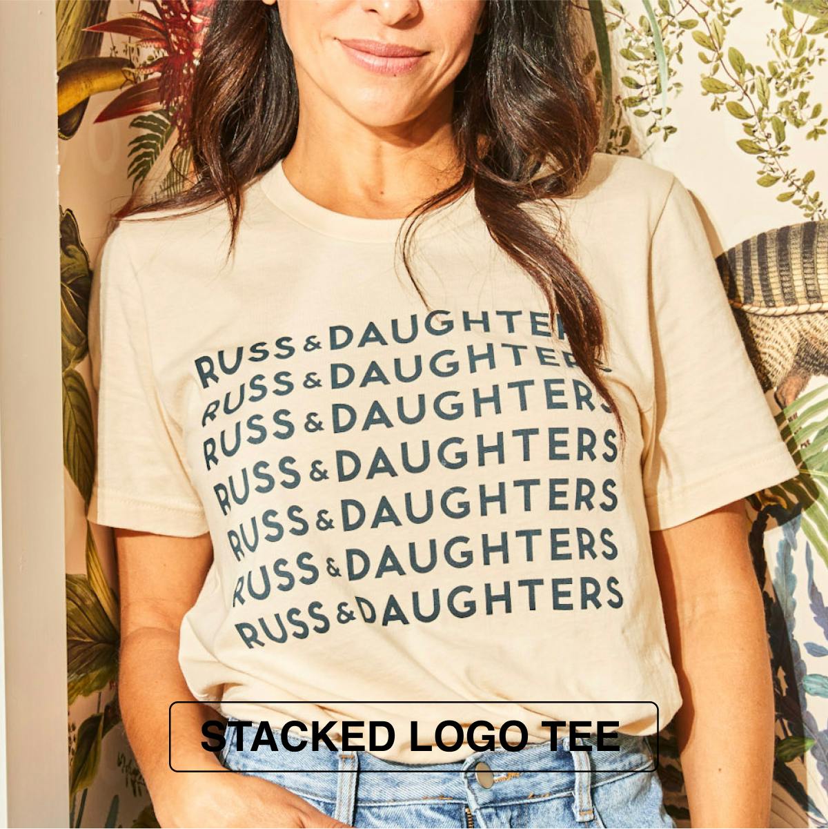 Stacked Logo T-Shirt by Russ & Daughters - Alternate image 3